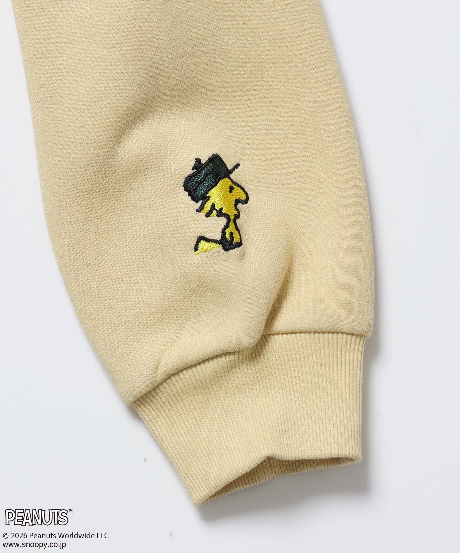 TP FUR SNOOPY APPLIQUE P/K/ スヌーピー ファーワッペン 刺繍 パーカー イエロー