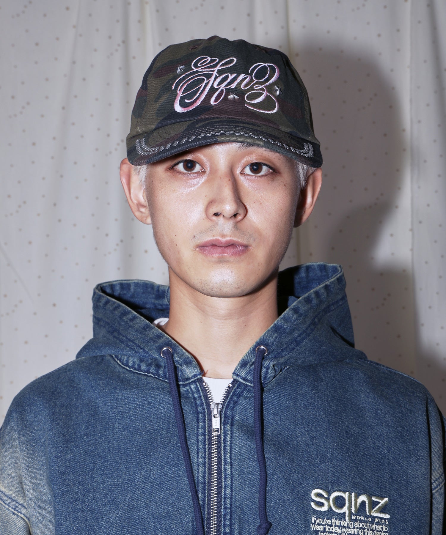 sqnz studs cap / キャップ 帽子 スタッズ 刺繍 柄81