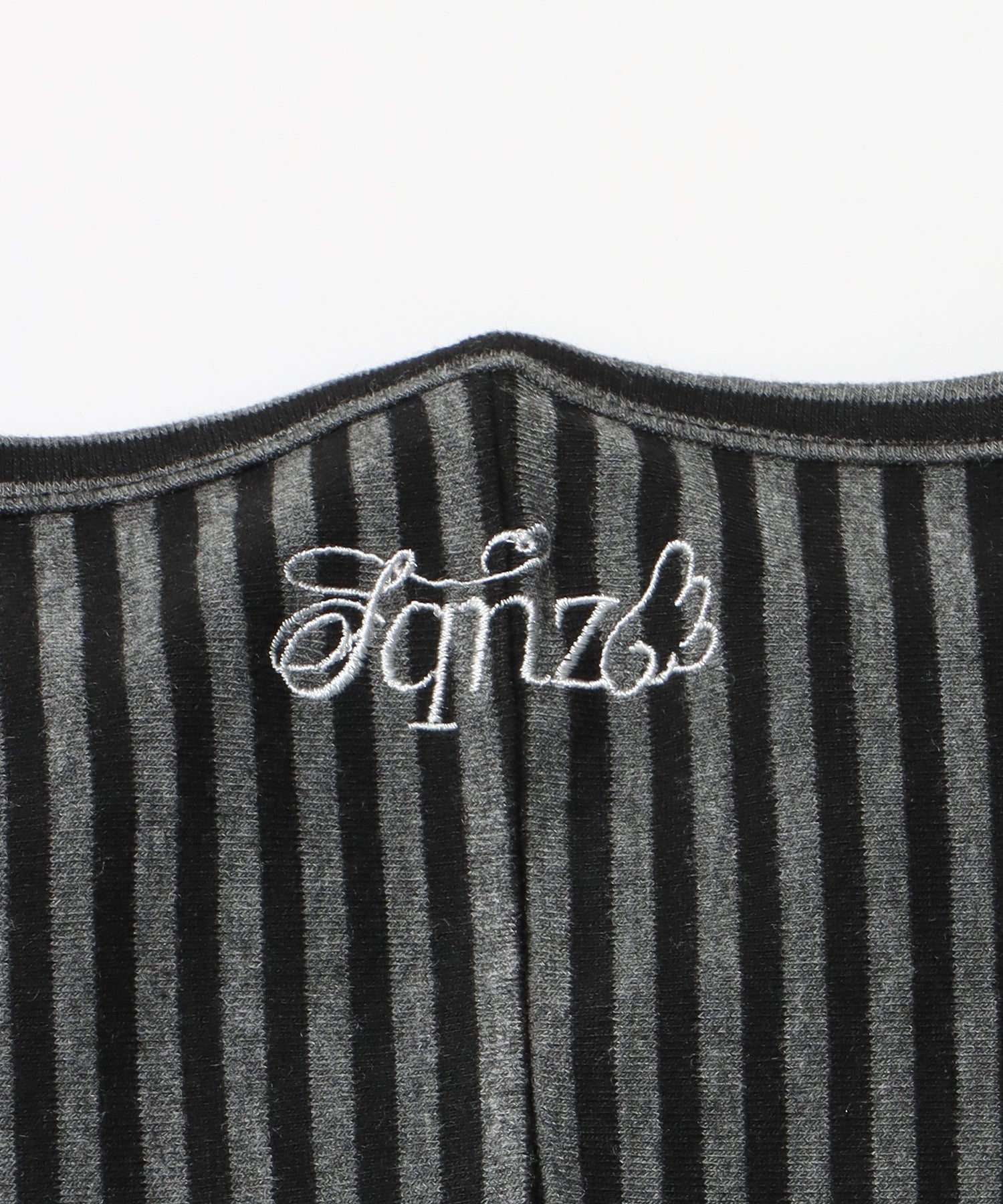 ※WEB限定 / レディースボーダータンクトップ / sqnz border hooded tank top ブラック