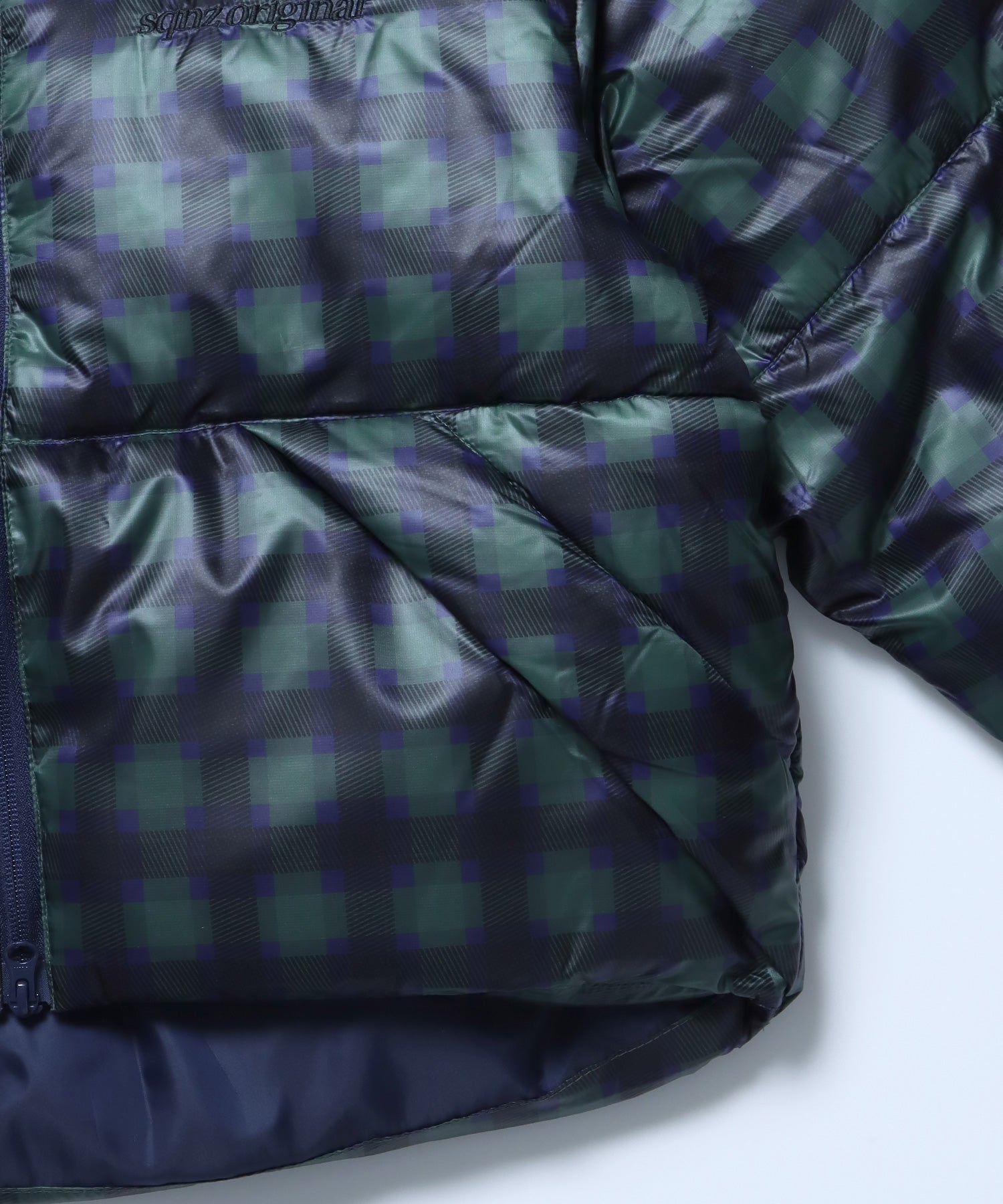 sqnz puffa short pading ladies / レディース パファ ダウン ジャケット 中綿 短丈 ドローコード 柄80