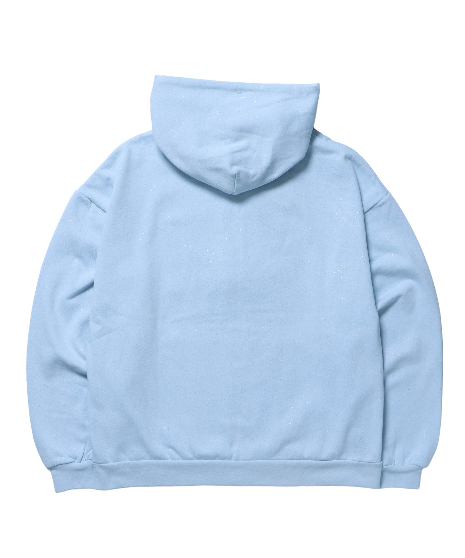 SQNZ LOGO GLITTER ZIP P/K / グリッター ジップパーカー ラメプリント ダブルジップ 裏起毛 【セットアップ着用可】 スカイブルー