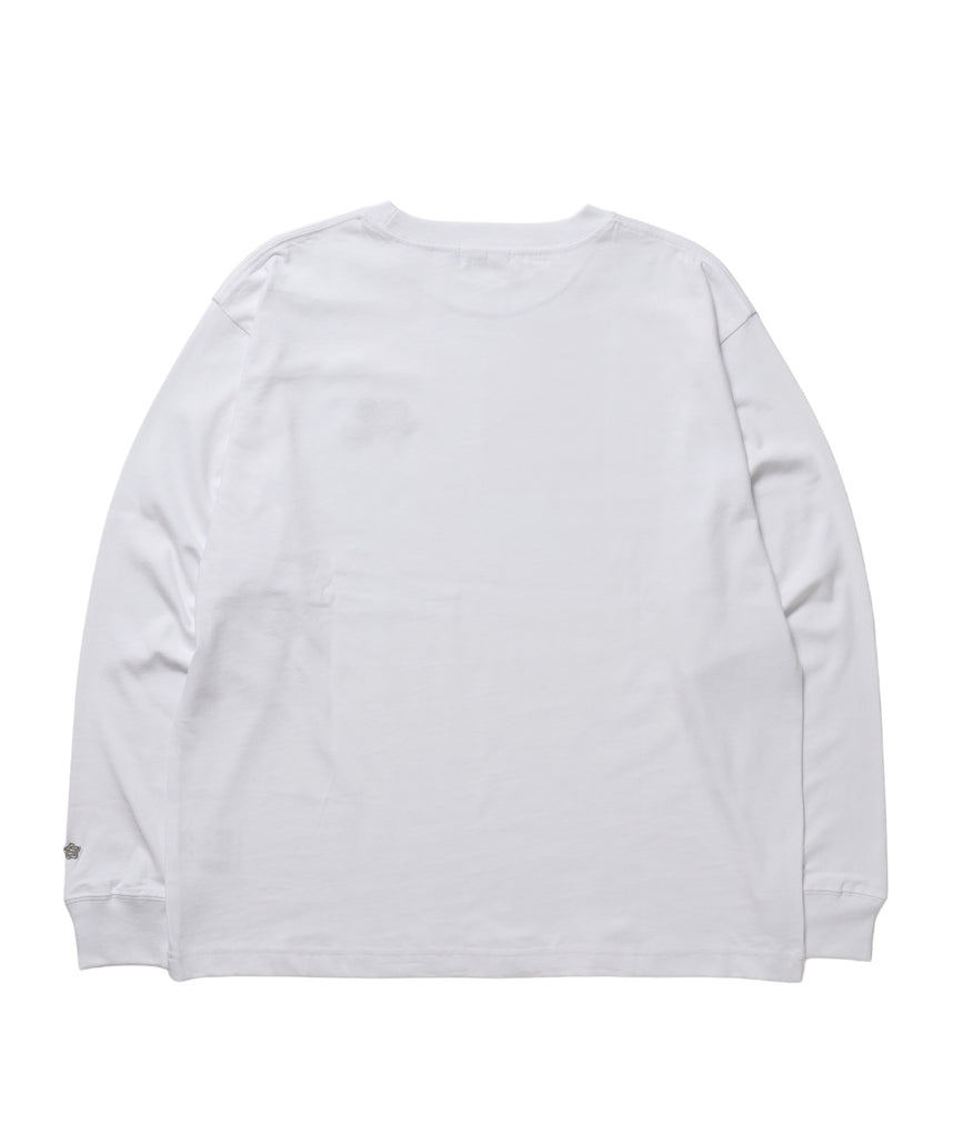 ※WEB限定 / サークルハート刺繍ロンT/sqnzU basic logo l/s tee ホワイト