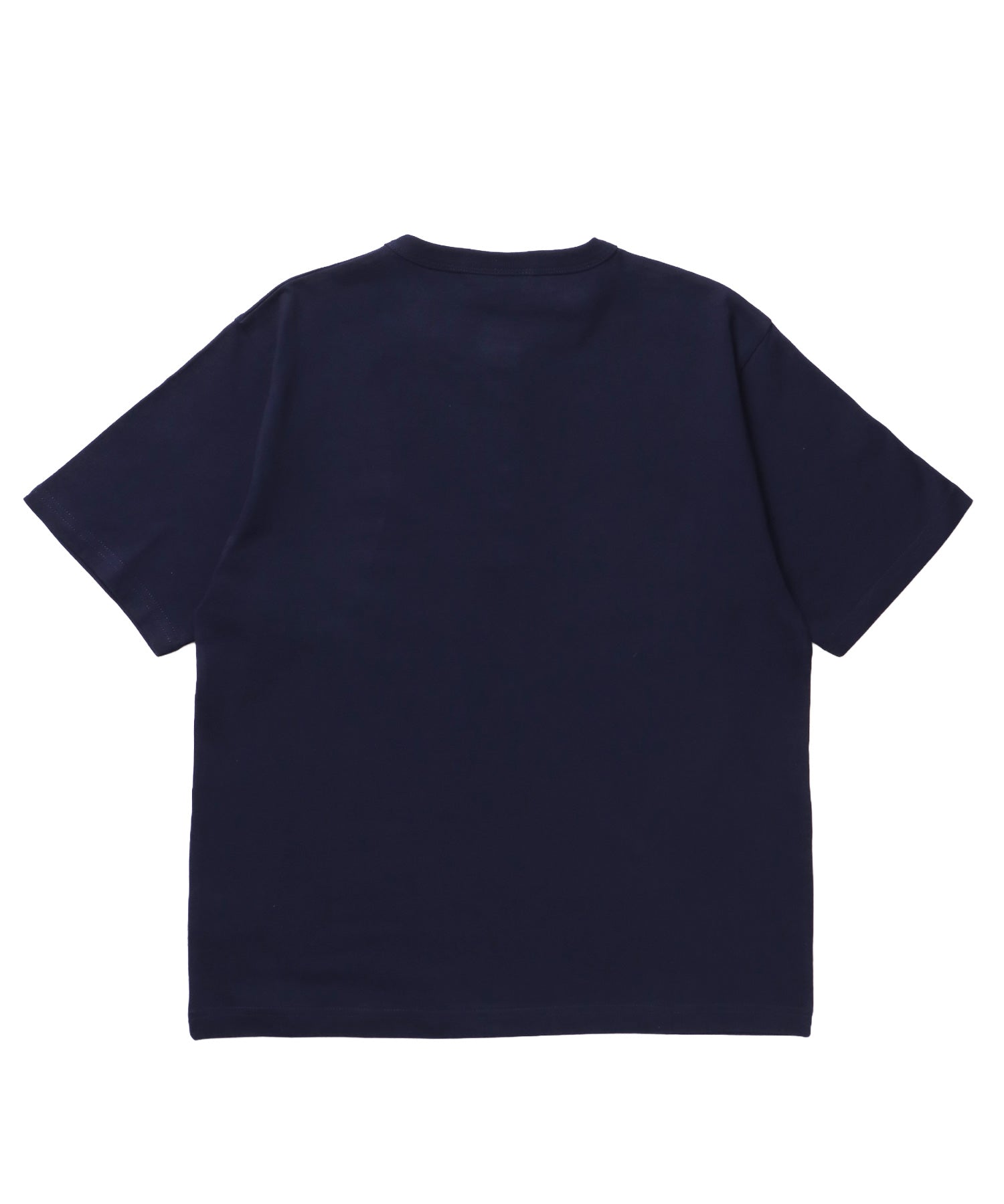 ≪予約商品≫sqnz silver star henlry tee / 半袖 ヘンリーネック Tシャツ シルバープリント 短丈 ダークネイビー