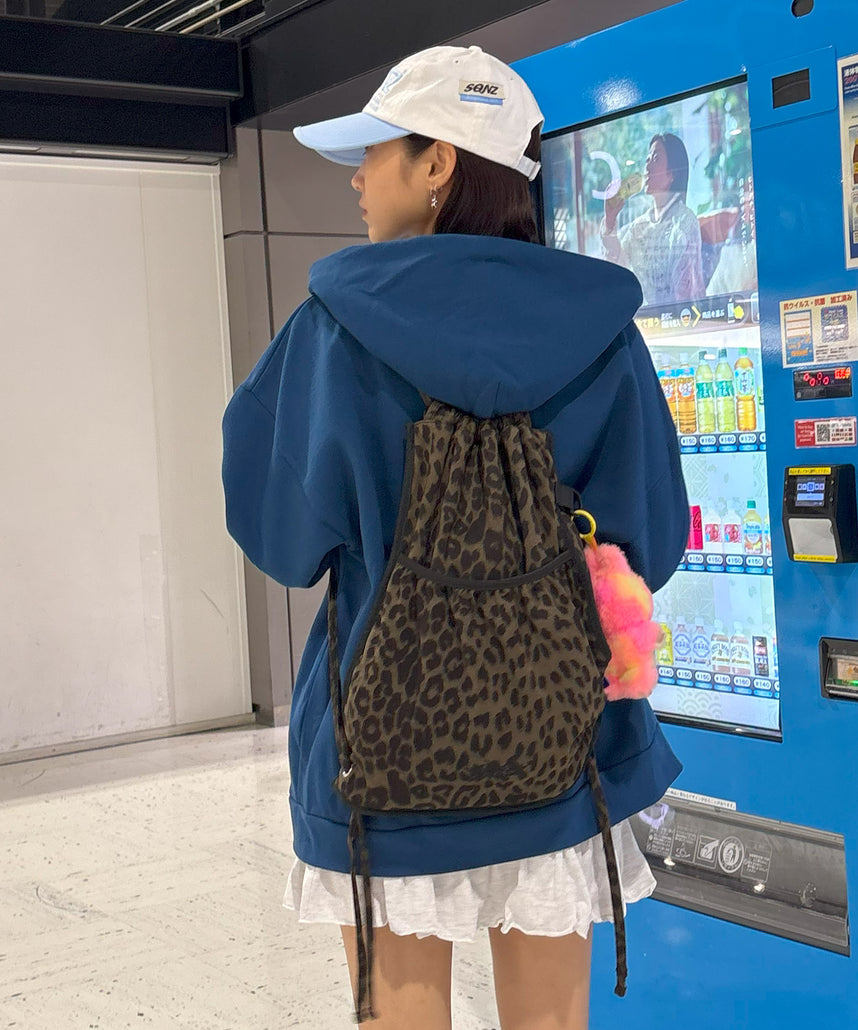 2 FACE STRING KNAPSACK / リバーシブル テック ナップサック ブランドロゴ 柄80