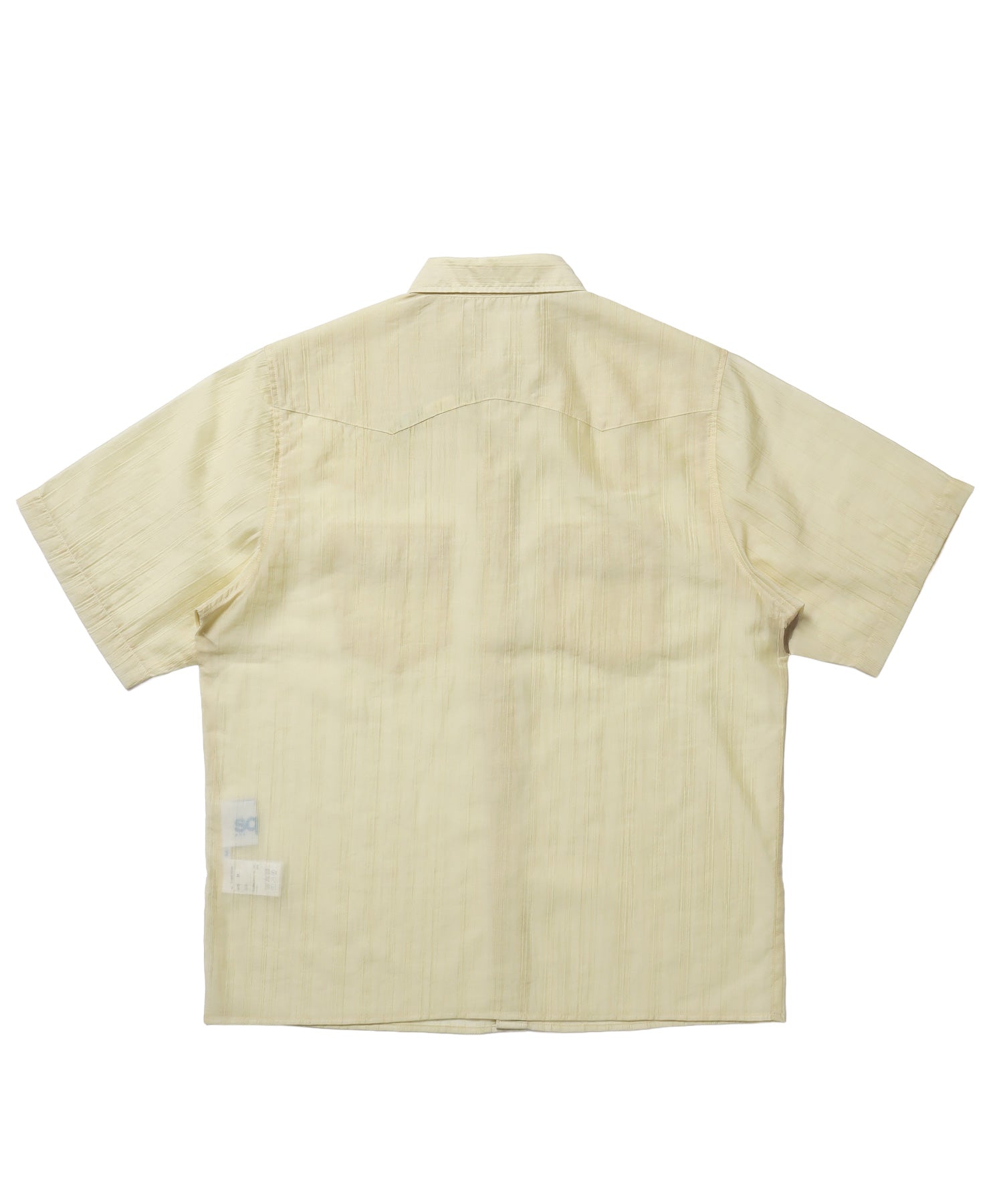 ※WEB限定 / ウエスタン半袖シャツ / sqnz western sheer shirts レモンイエロー