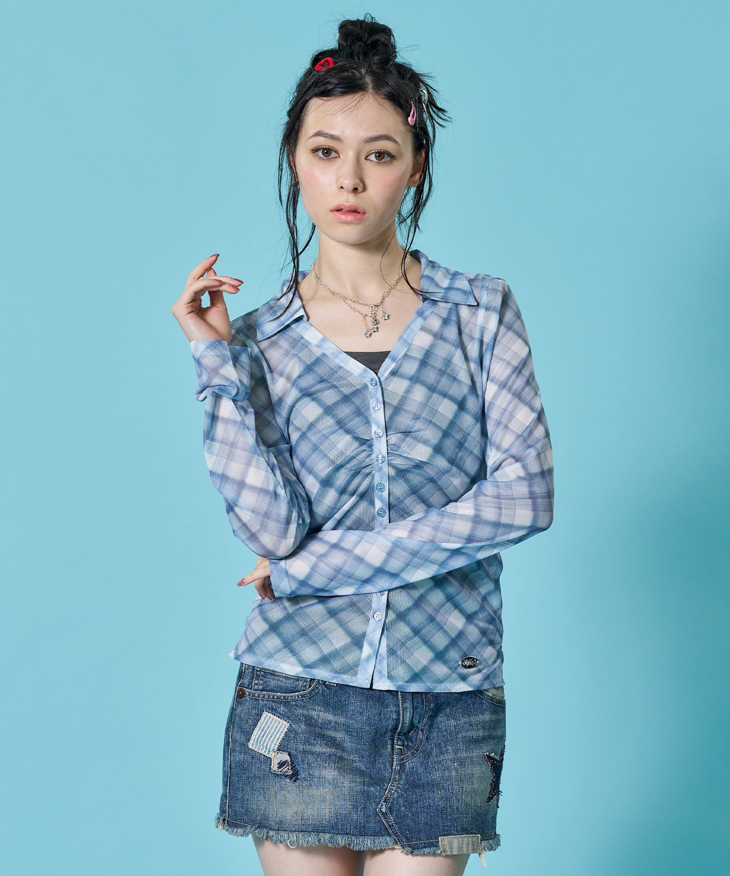 モデル: H163 SizeS サックスブルー