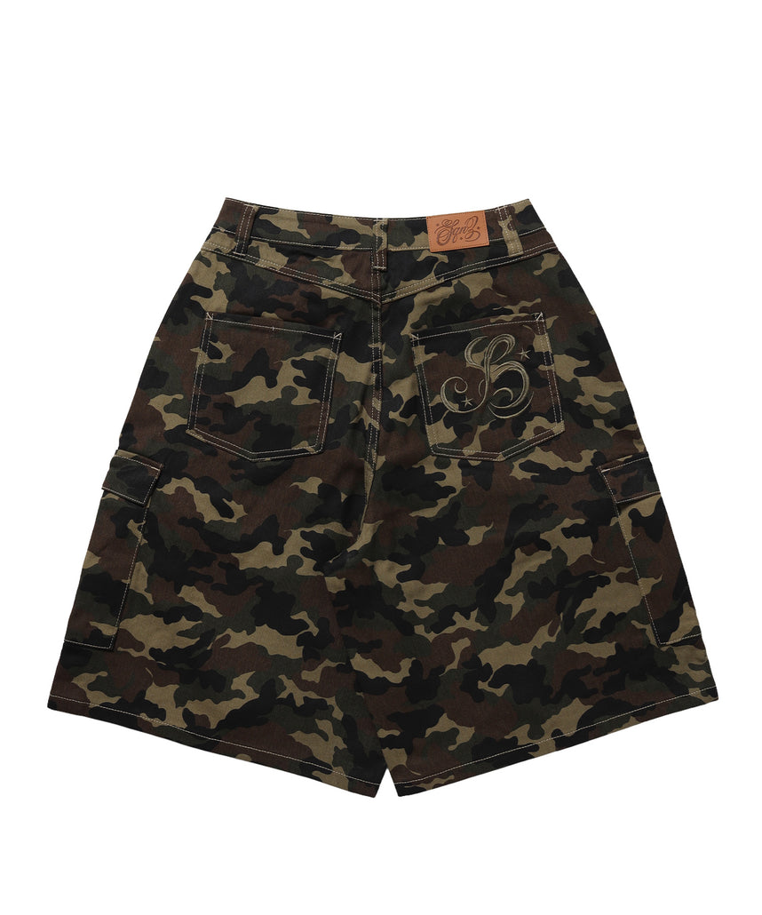 ※WEB限定 / レディースリボンデニムショートパンツ / sqnz ribbon denim shorts 柄80