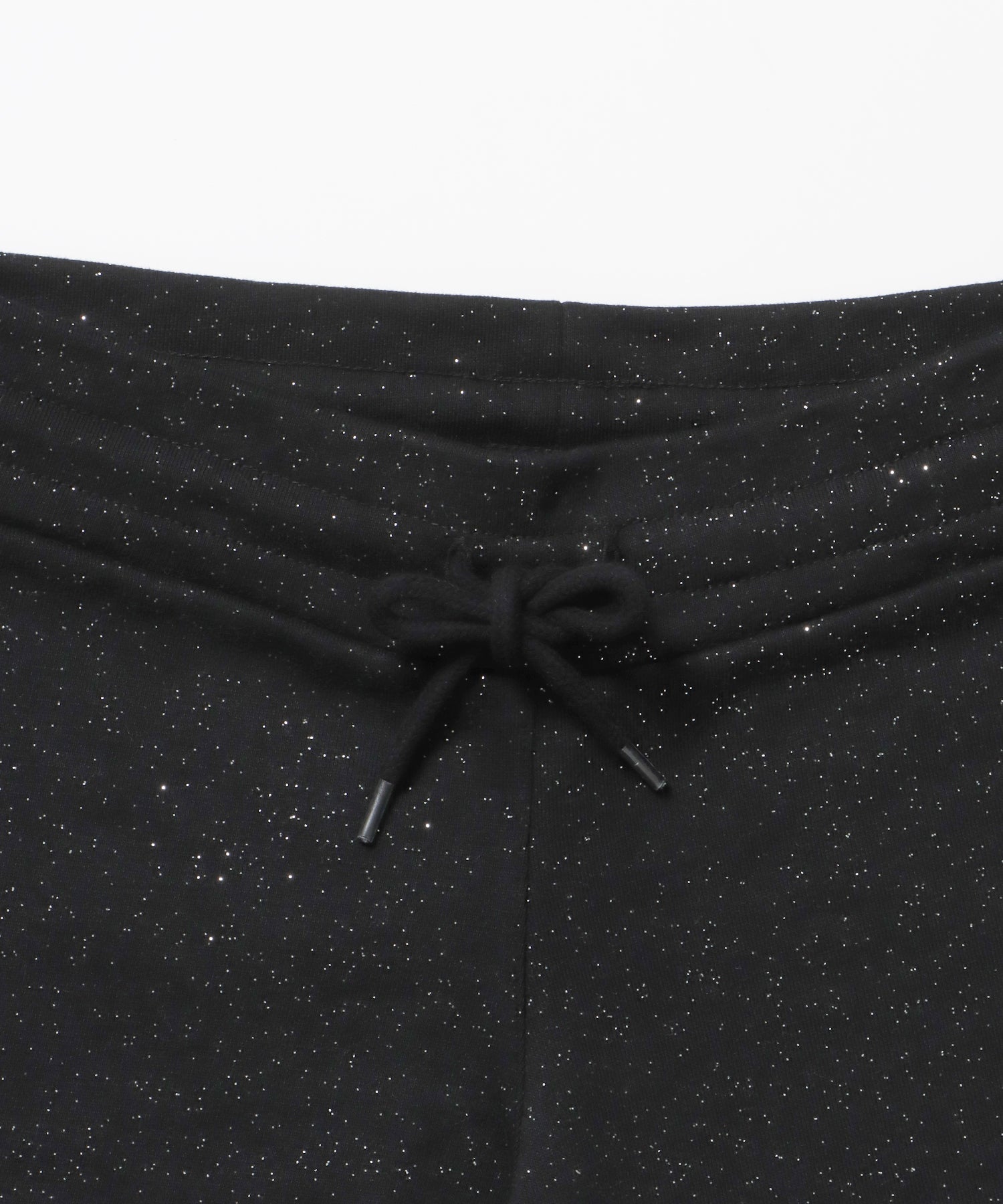 ≪予約商品≫sqnz glitter mini pants / レディース ショートパンツ ボトムス ラインストーン 裏毛 【セットアップ着用可能】 ブラック