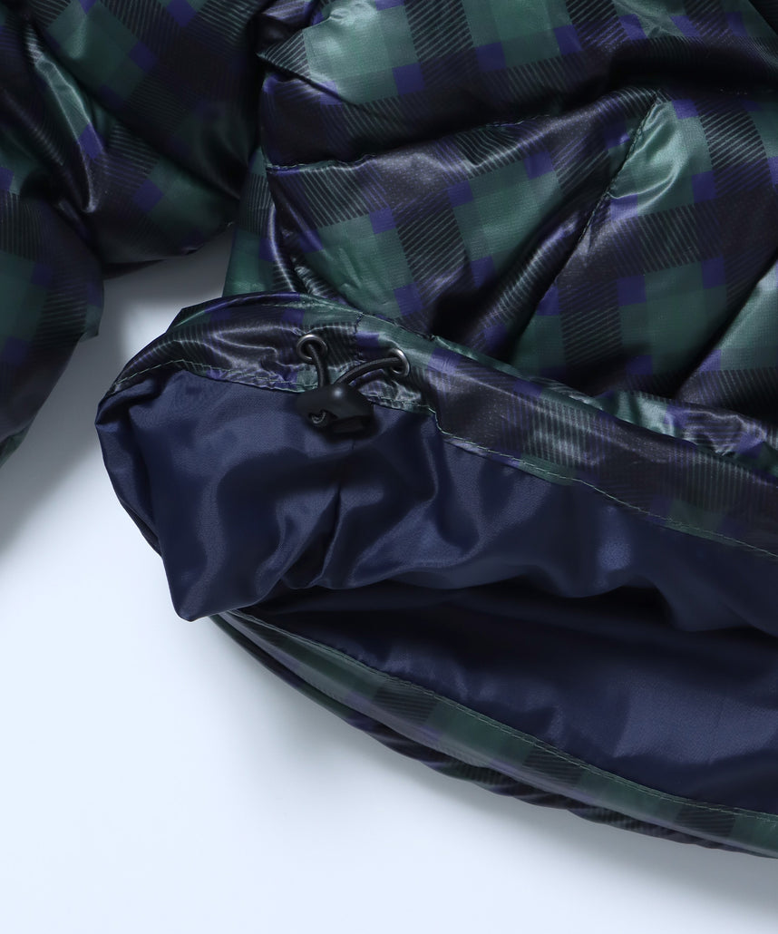 sqnz puffa short pading ladies / レディース パファ ダウン ジャケット 中綿 短丈 ドローコード 柄80