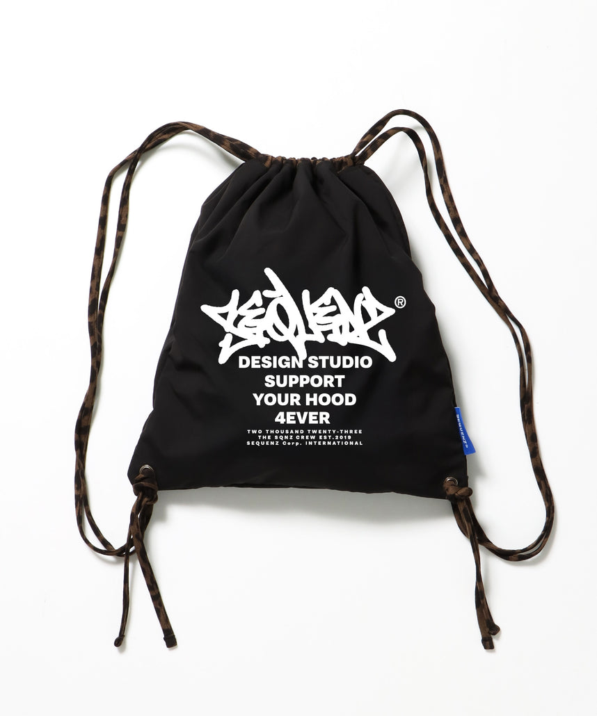 2 FACE STRING KNAPSACK / リバーシブル テック ナップサック ブランドロゴ 柄80