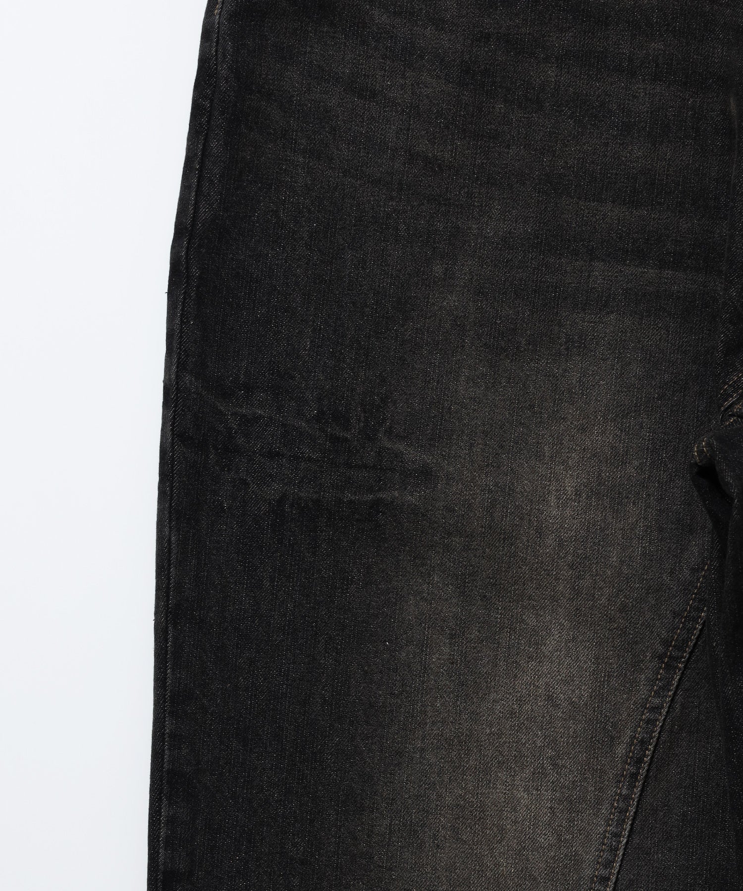 ※WEB限定 / ワイドデニムパンツ / sqnz seam design applique denim ブラウン