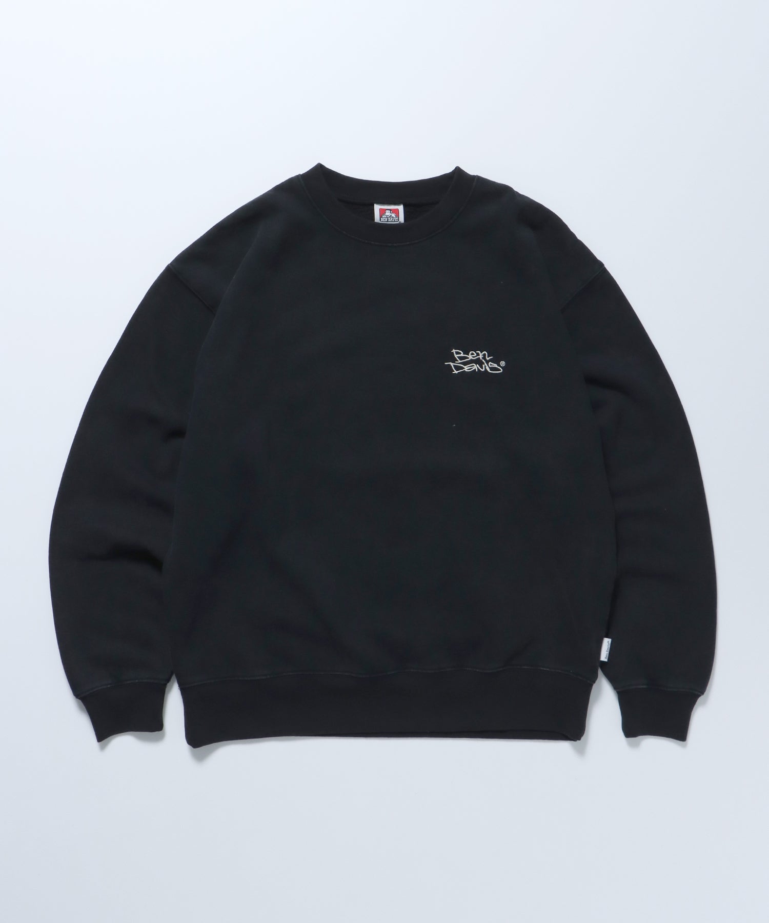 DRIP LOGO HARDWASH CREW / ロゴ ビッグ スウェット プルオーバー ヴィンテージ加工 ブラック
