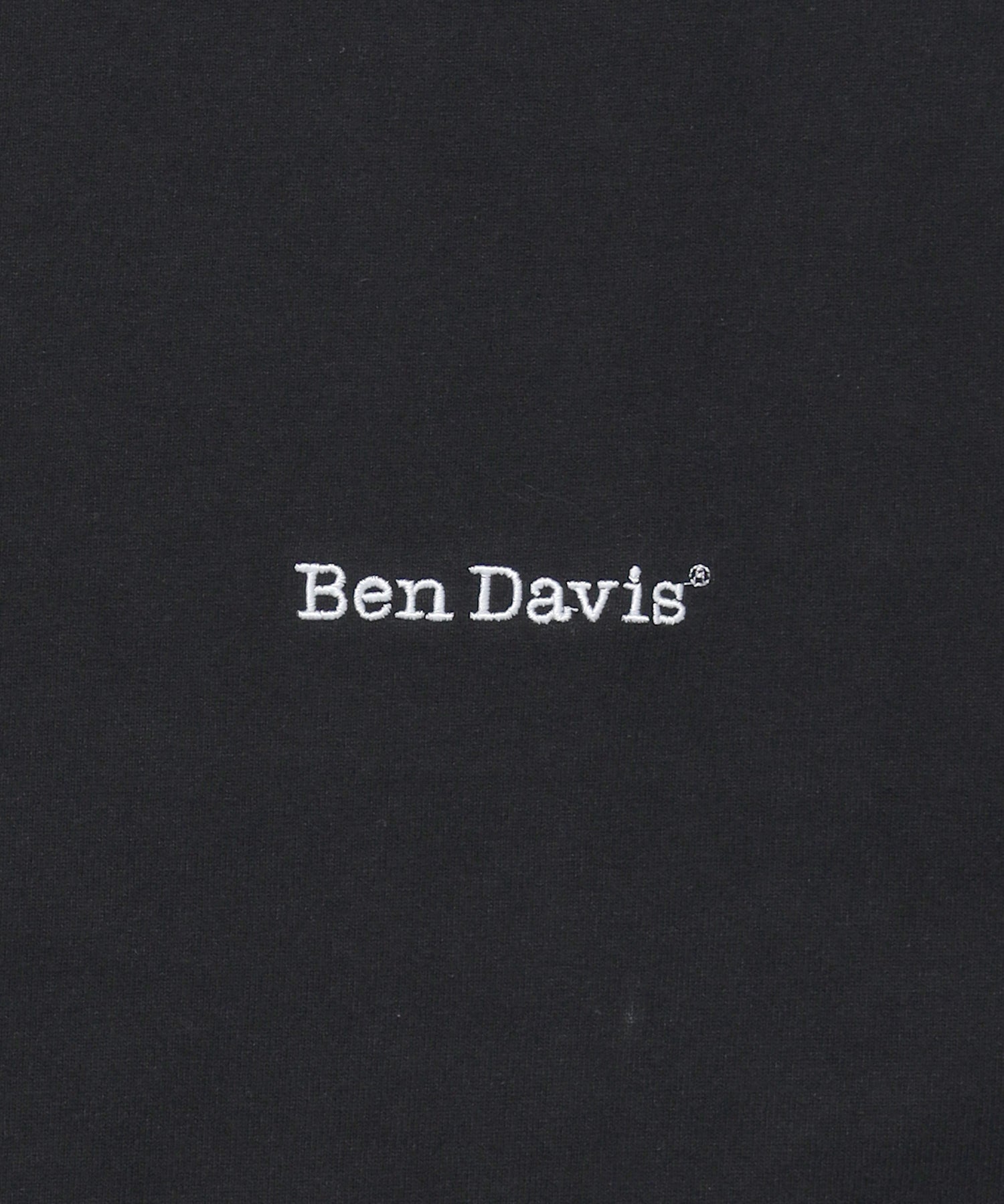 【BEN DAVIS(ベンデイビス)】NAVAL別注 エクストラヘビーオーバーT / 半袖 Tシャツ ワンポイント ブランドロゴ 刺繍 ブラック
