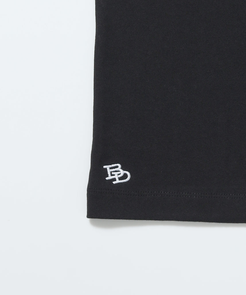 【BEN DAVIS(ベンデイビス)】NAVAL別注 エクストラヘビーオーバーT / 半袖 Tシャツ ワンポイント ブランドロゴ 刺繍 ブラック