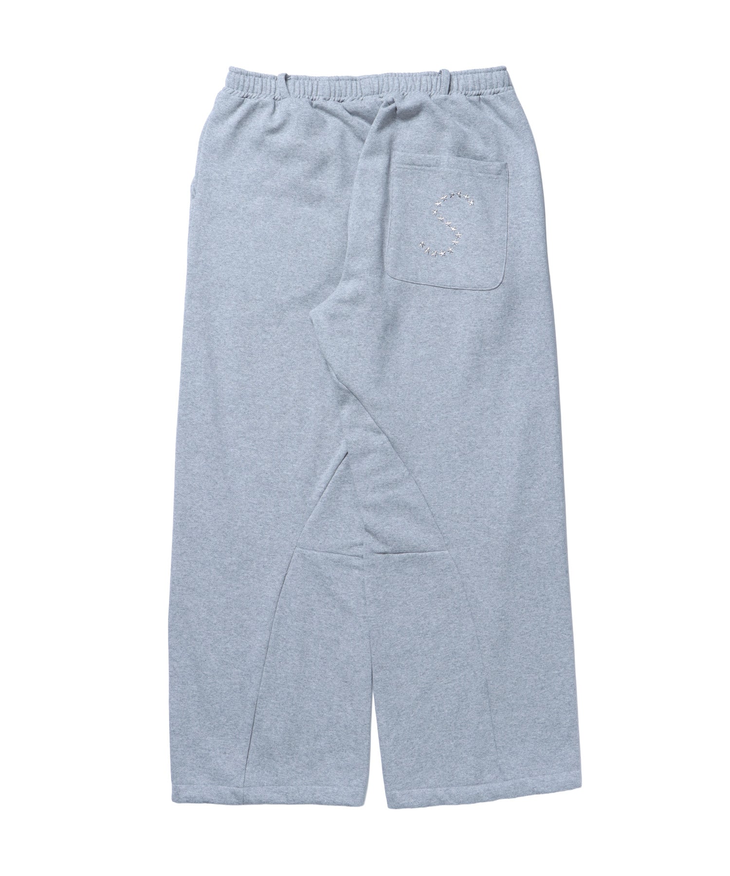 sqnz fade sweat pants / スウェット パンツ 加工 ハトメ スタッズ 裏起毛≪SET UP着用可能≫ グレー