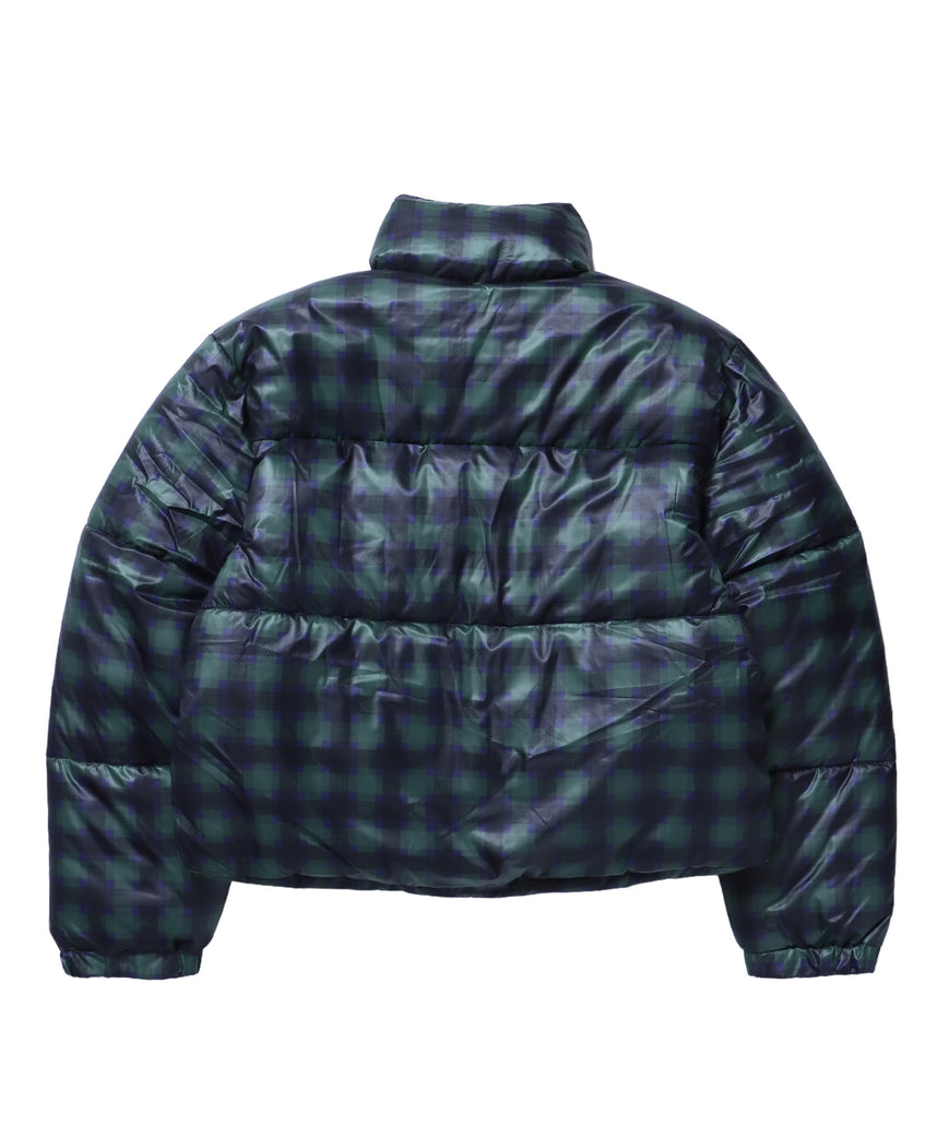 sqnz puffa short pading ladies / レディース パファ ダウン ジャケット 中綿 短丈 ドローコード 柄80