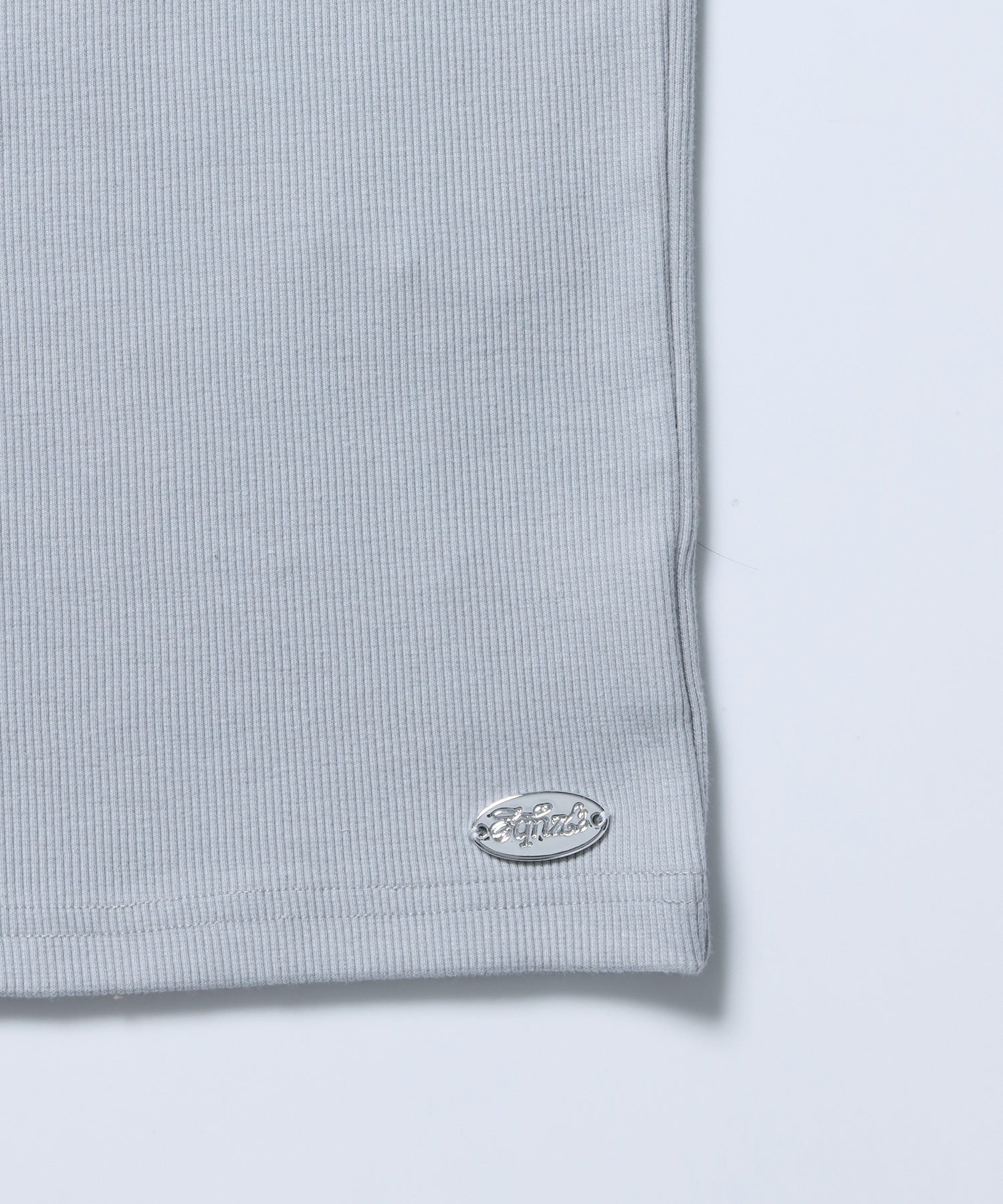 ※WEB限定 / レディースアイレットタンクトップ / sqnz halter neck eyelet tank top ライトグレー
