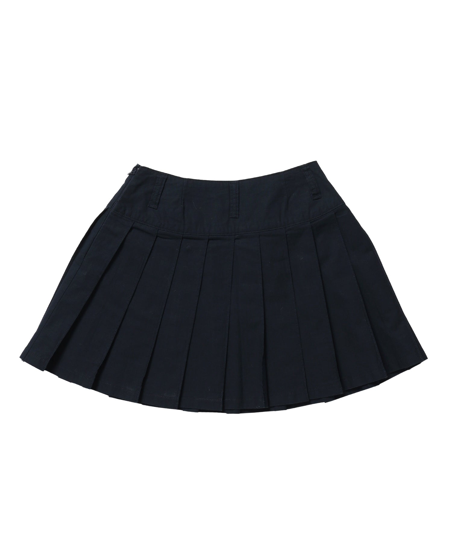 ※WEB限定 / レディースアイレットプリーツミニスカート / sqnz eyelet pleats skirt ダークネイビー