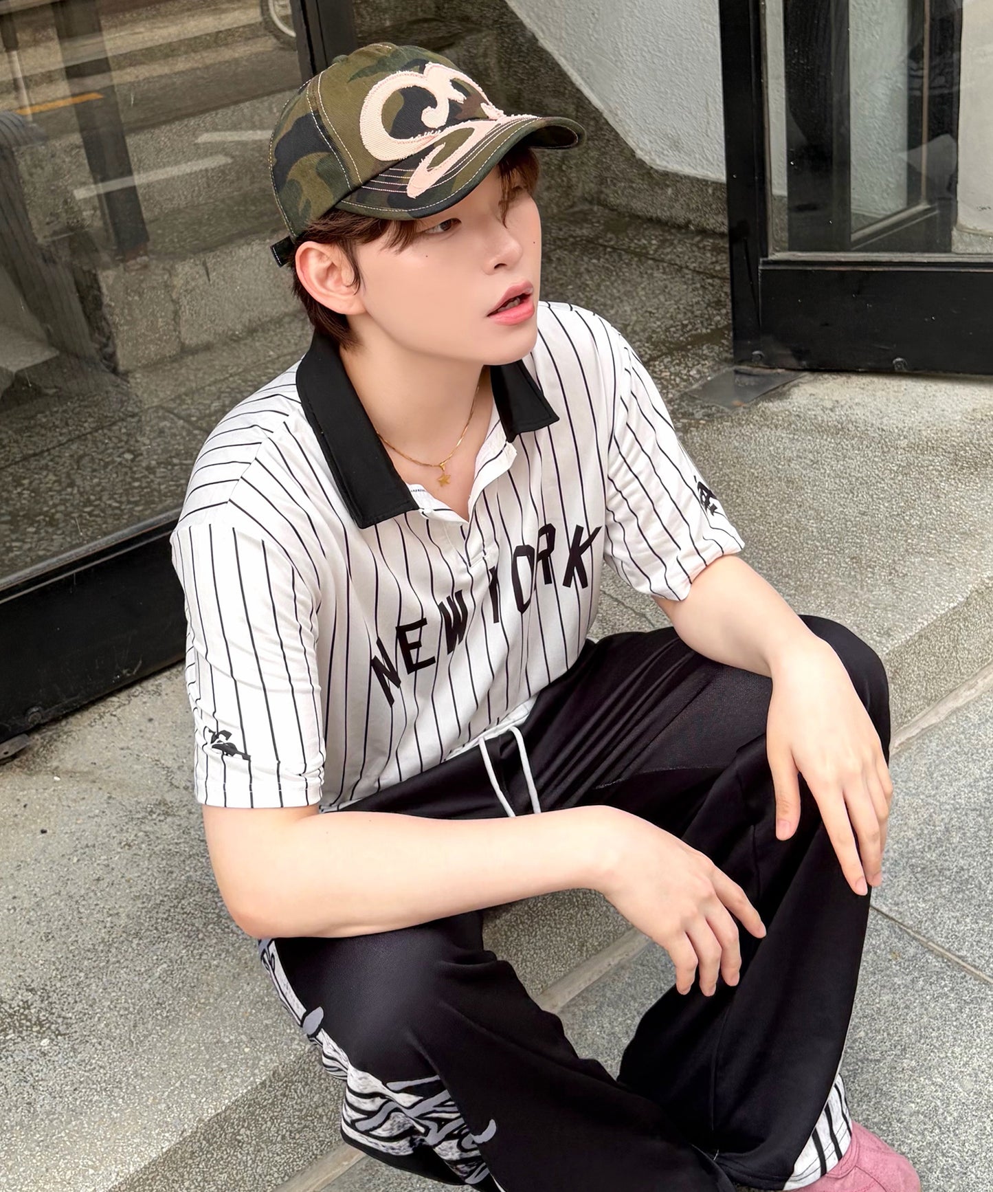 ※WEB限定 / ワッペン / またぎデザインキャップ /sqnz logo applique stitch cap 柄80