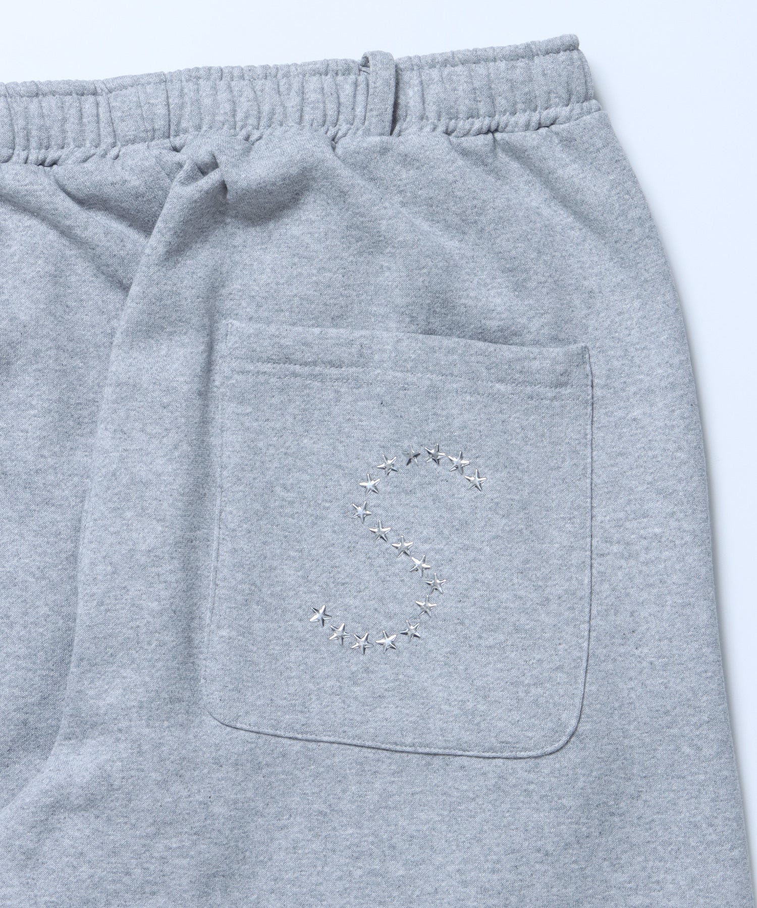 sqnz fade sweat pants / スウェット パンツ 加工 ハトメ スタッズ 裏起毛≪SET UP着用可能≫ グレー