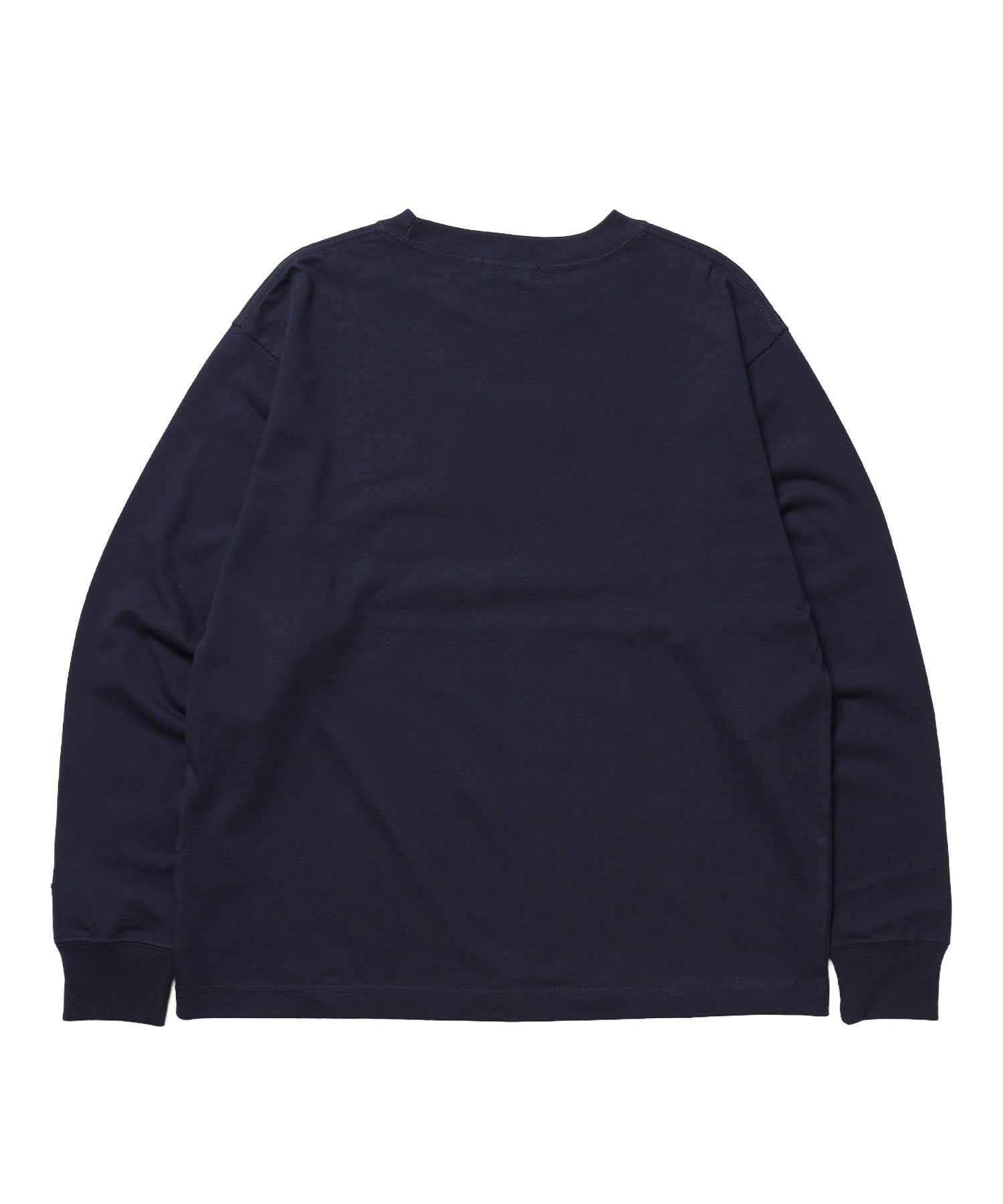 ※WEB限定 / サークルハート刺繍ロンT/sqnzU basic logo l/s tee ネイビー