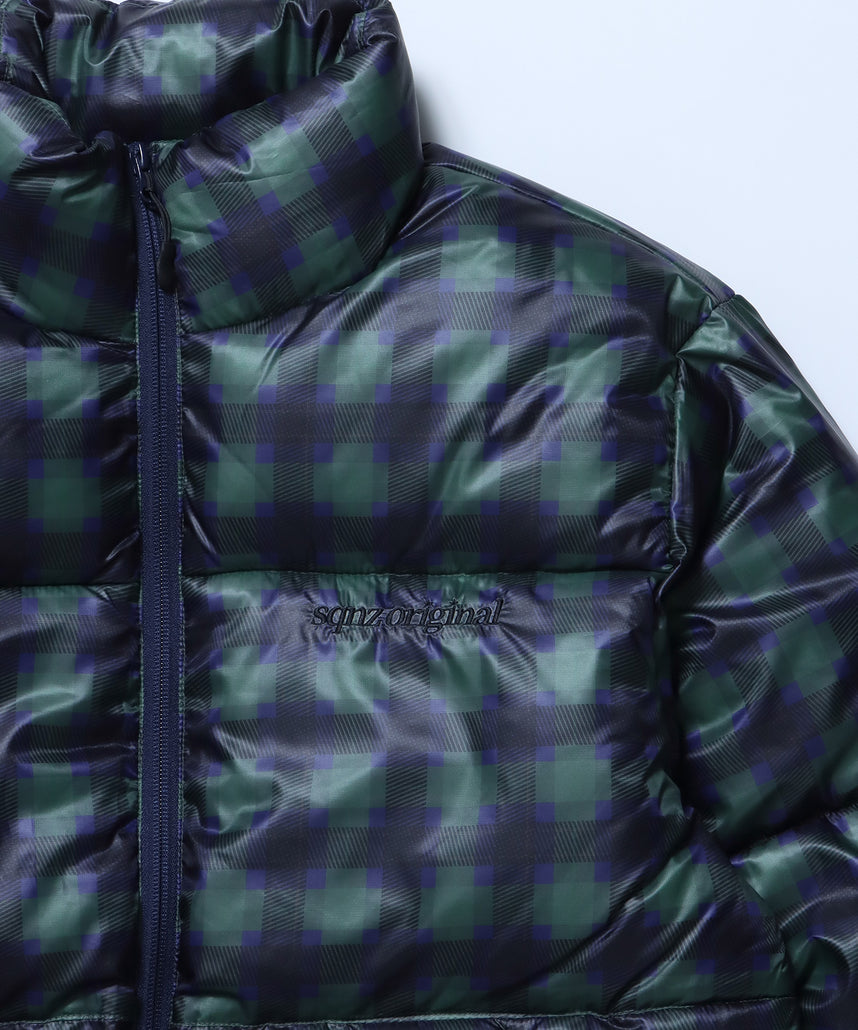 sqnz puffa short padding / ユニセックス パファ ダウン ジャケット 中綿 短丈 ドローコード 柄80