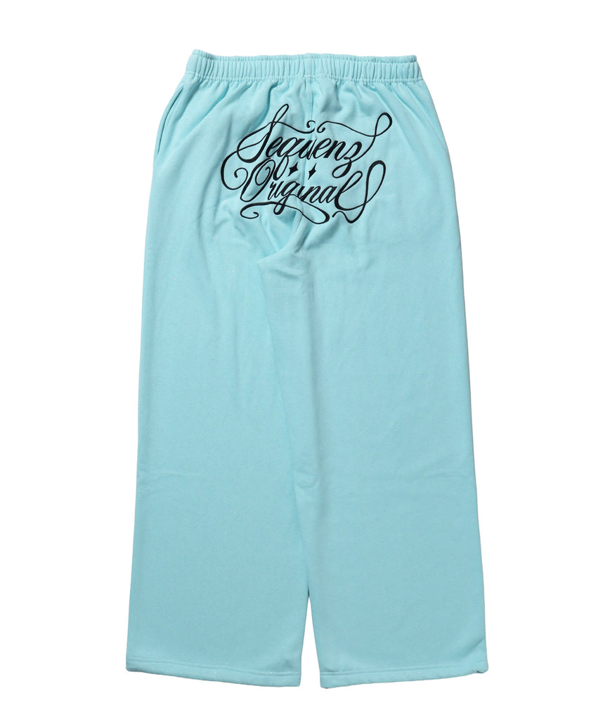 グリッタースウェットパンツ / SQNZ GLITTER SWEAT PANTS ターコイズ