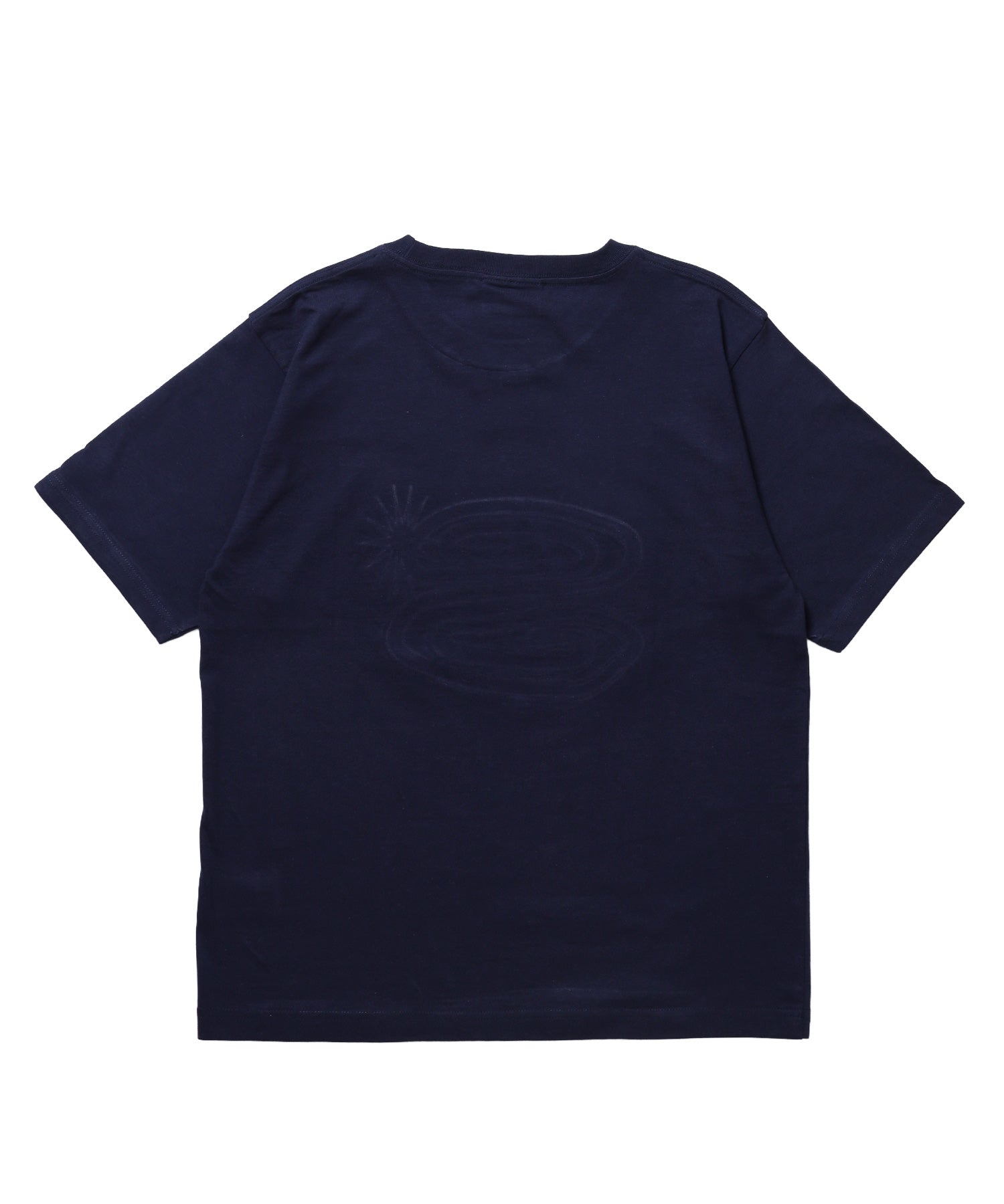 ※WEB限定 / ぐるぐるワッペン半袖Tシャツ / sqnz guru-guru patchwork tee ネイビー