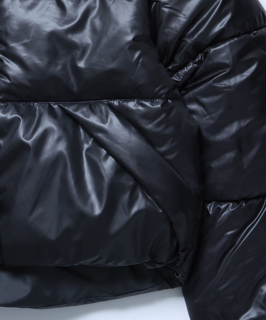 sqnz puffa short pading ladies / レディース パファ ダウン ジャケット 中綿 短丈 ドローコード ブラック