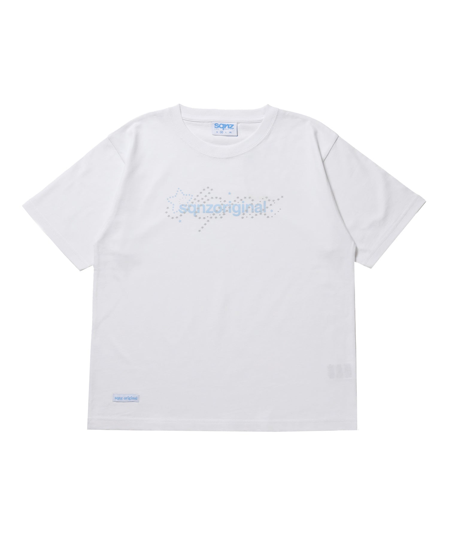 ※WEB限定 / ユニセックス / 星モチーフ半袖Tシャツ / sqnz star new logo tee / ホワイト