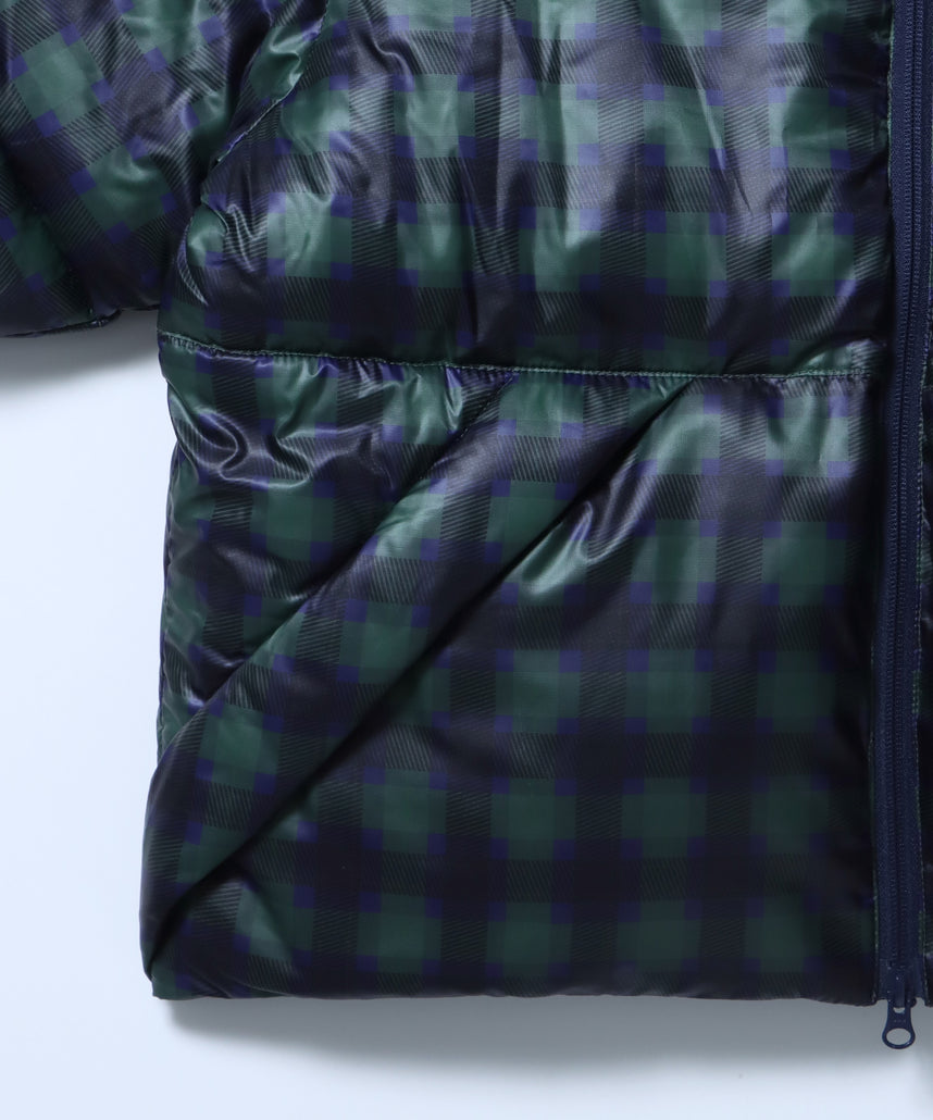 sqnz puffa short padding / ユニセックス パファ ダウン ジャケット 中綿 短丈 ドローコード 柄80