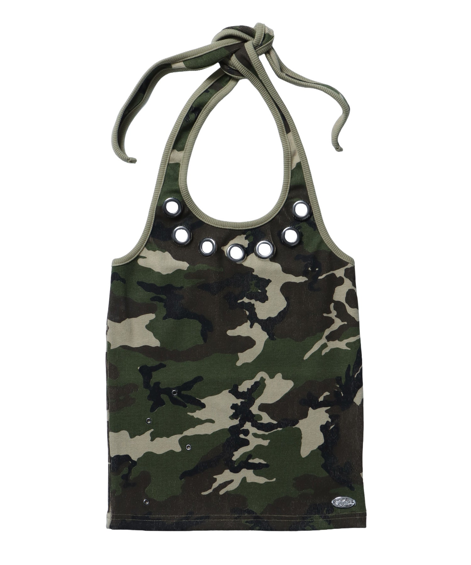 ※WEB限定 / レディースアイレットタンクトップ / sqnz halter neck eyelet tank top 柄80