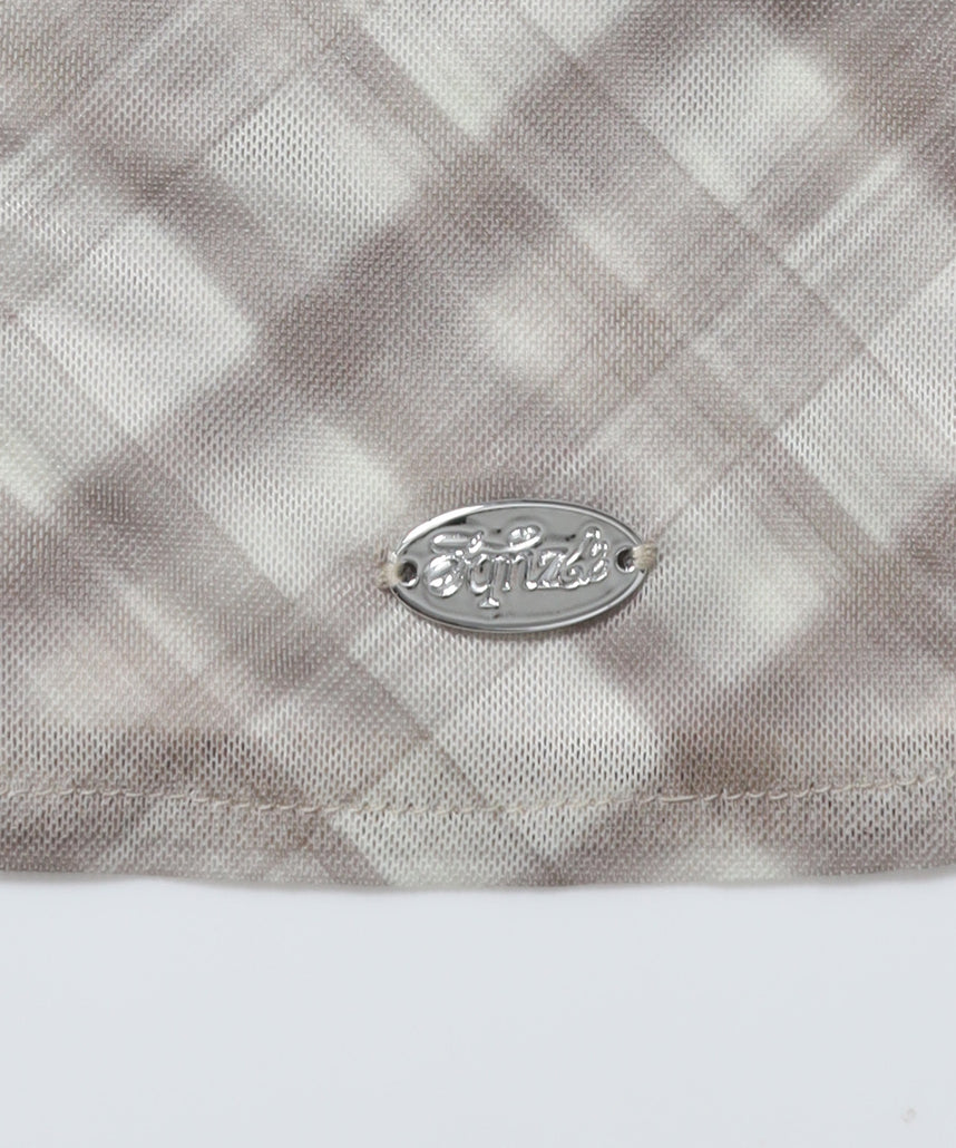 ※WEB限定 / レディースギャザー長袖シャツ / sqnz sheer gather l/s shirts モカ