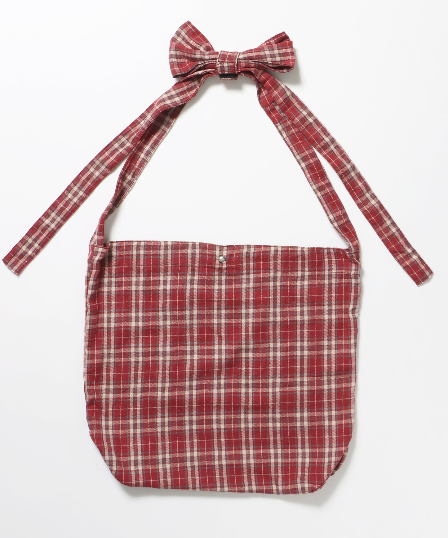 ≪予約商品≫sqnz favorite kira-kira totebag / ラインストーン バック チェック柄 2way ユニセックス レッド