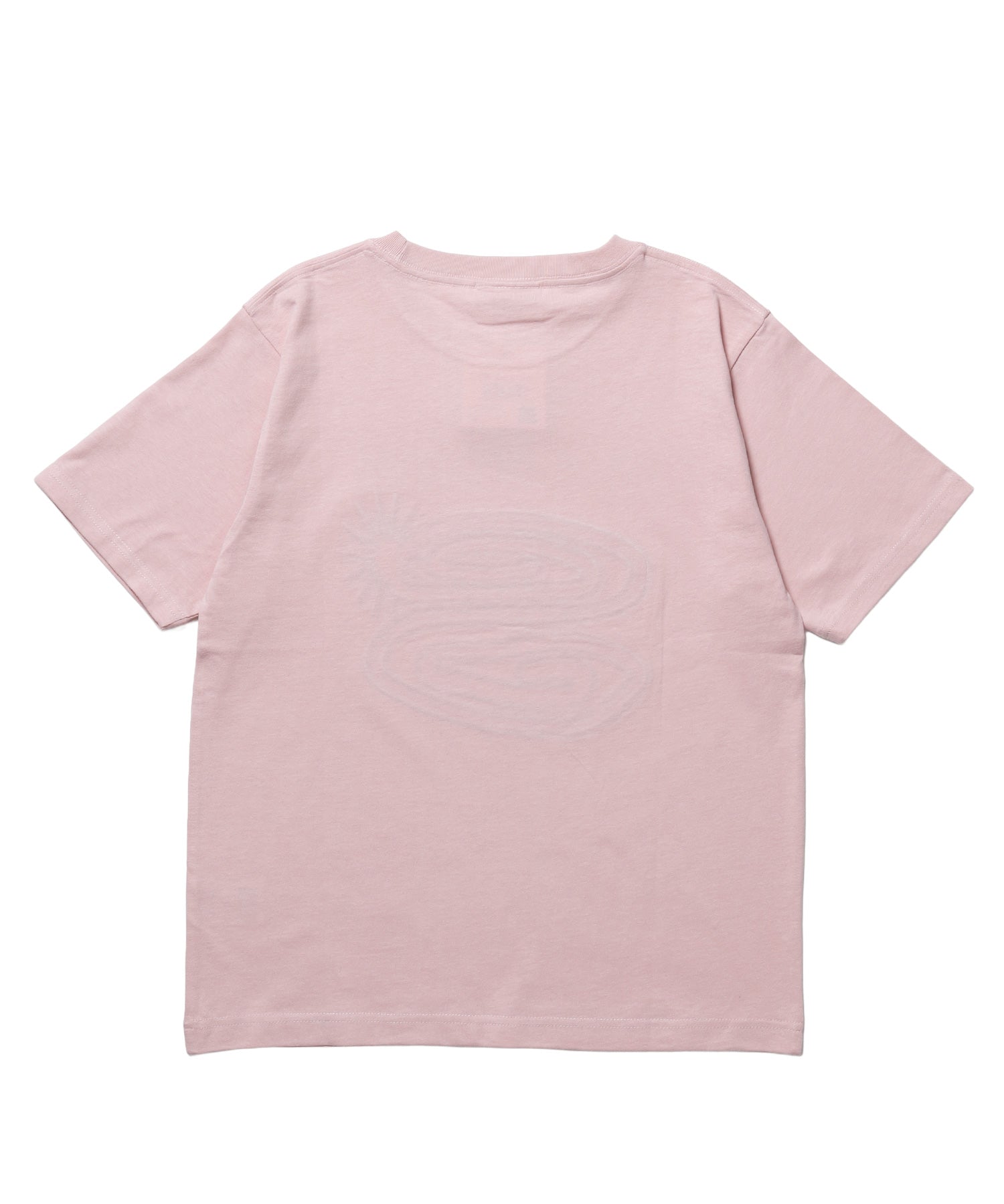 ※WEB限定 / ぐるぐるワッペン半袖Tシャツ / sqnz guru-guru patchwork tee ライトピンク
