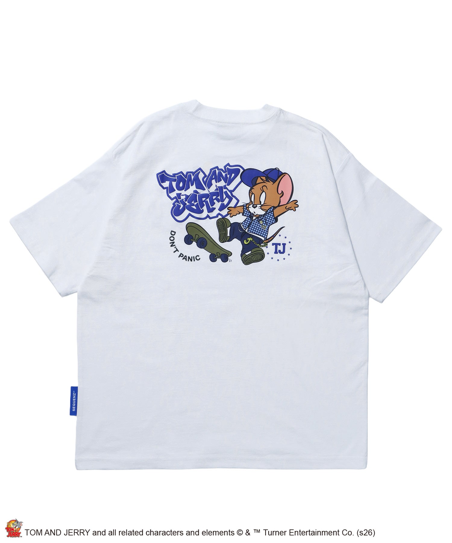 TJ SKATE BOARD TEE / トムとジェリー Tシャツ 半袖 クルーネック プリント オーバーサイズ ホワイト