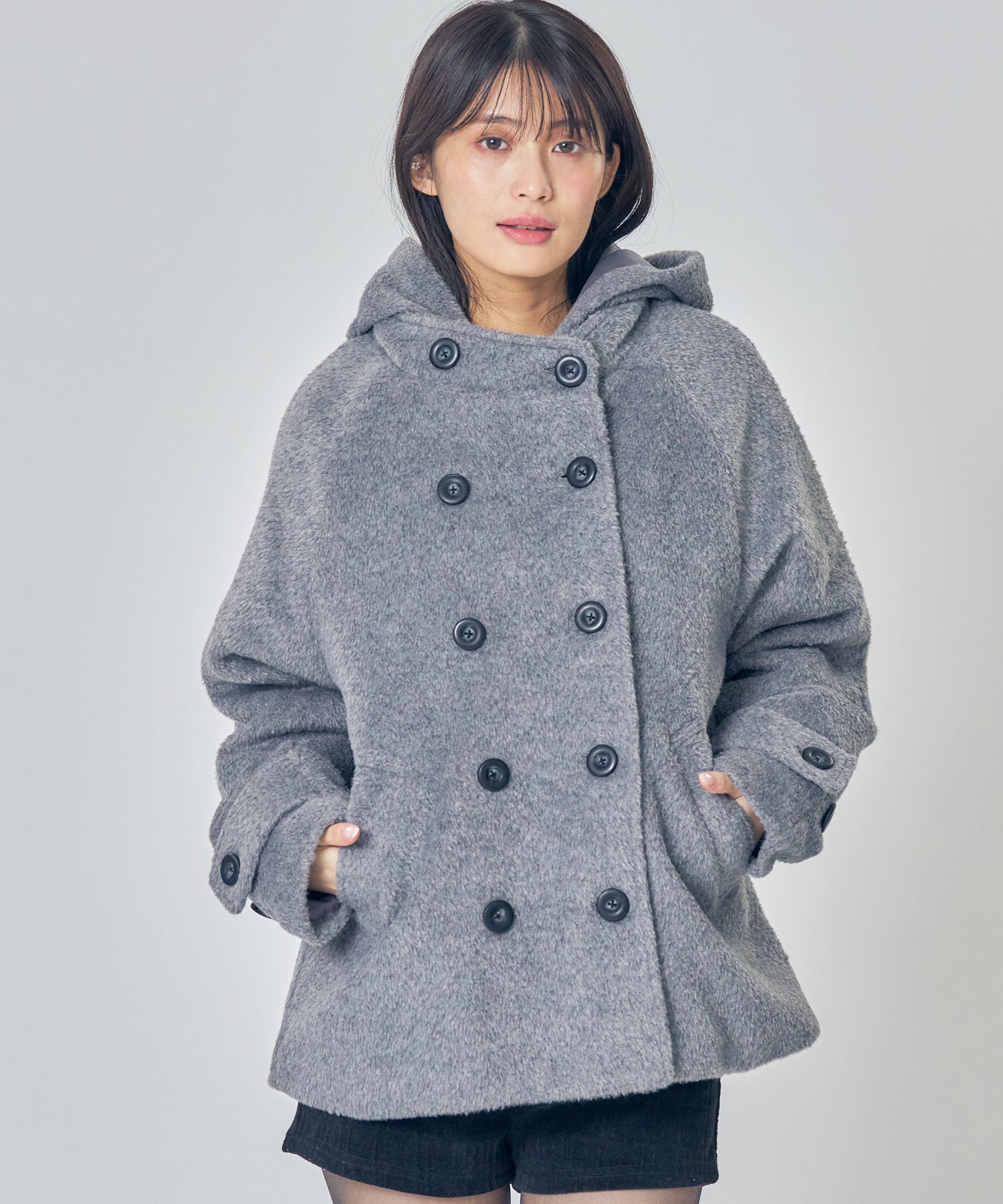 モデル:H157 Size:M ライトグレー