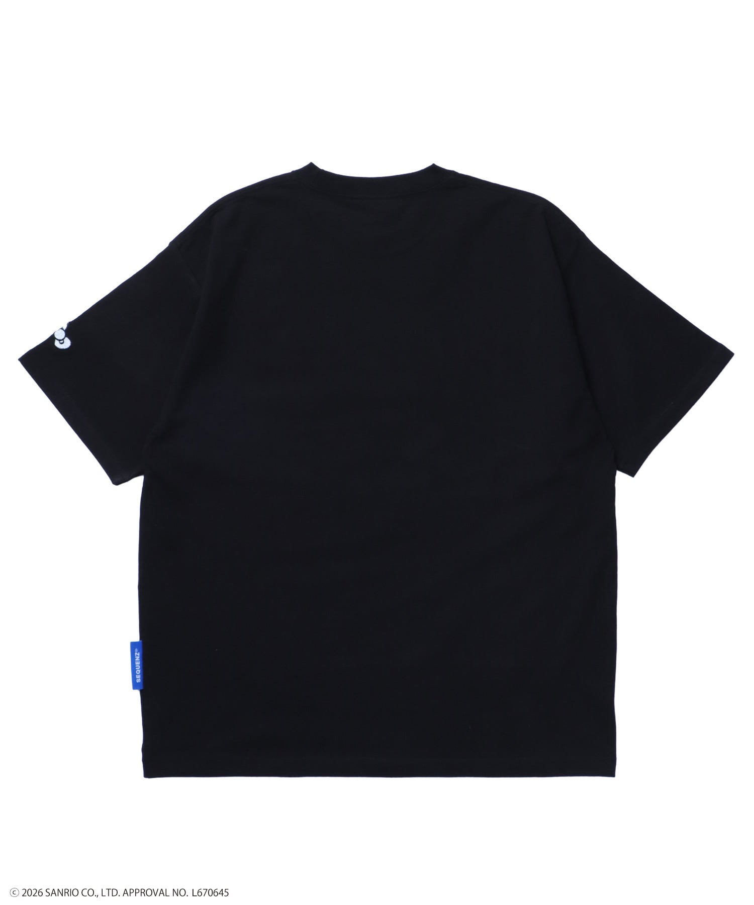 HK I LOVE “KI”TEE / ハローキティ キティちゃん 半袖 クルーネック プリント ワンポイント ブラック