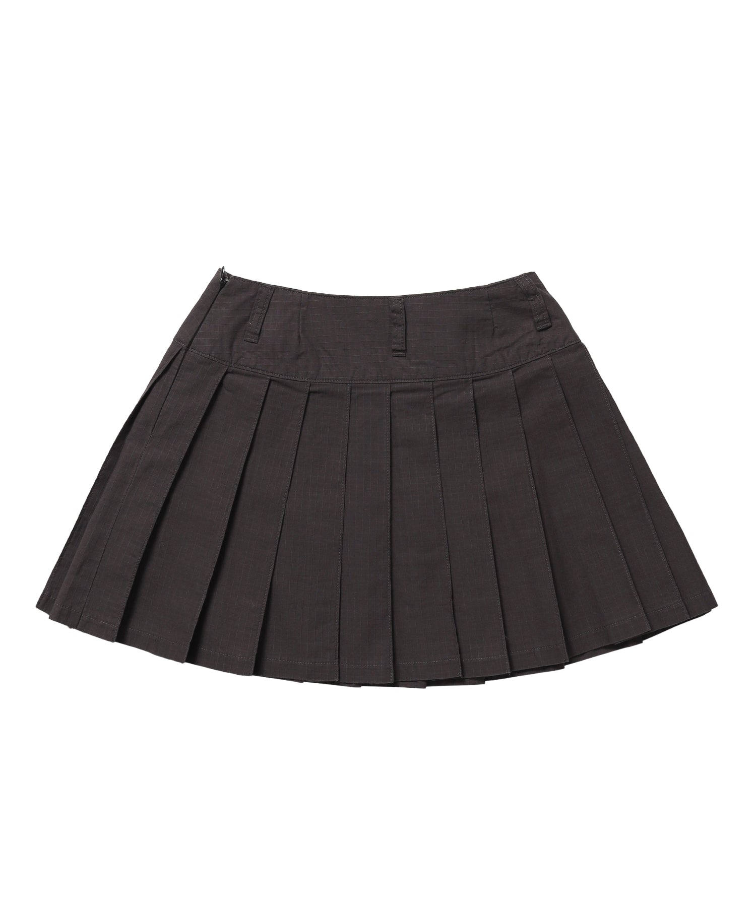 ※WEB限定 / レディースアイレットプリーツミニスカート / sqnz eyelet pleats skirt ブラウン
