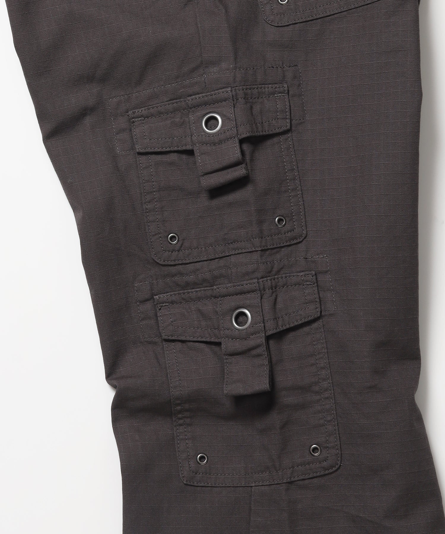 ※WEB限定 / レディースフレアカーゴパンツ / sqnz eyelet low-rise pants ブラウン