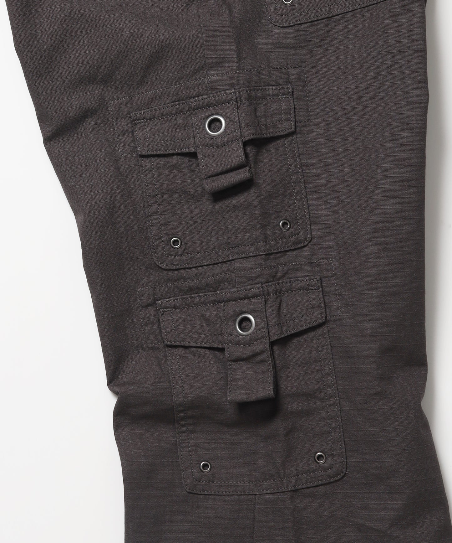 ※WEB限定 / レディースフレアカーゴパンツ / sqnz eyelet low-rise pants ブラウン