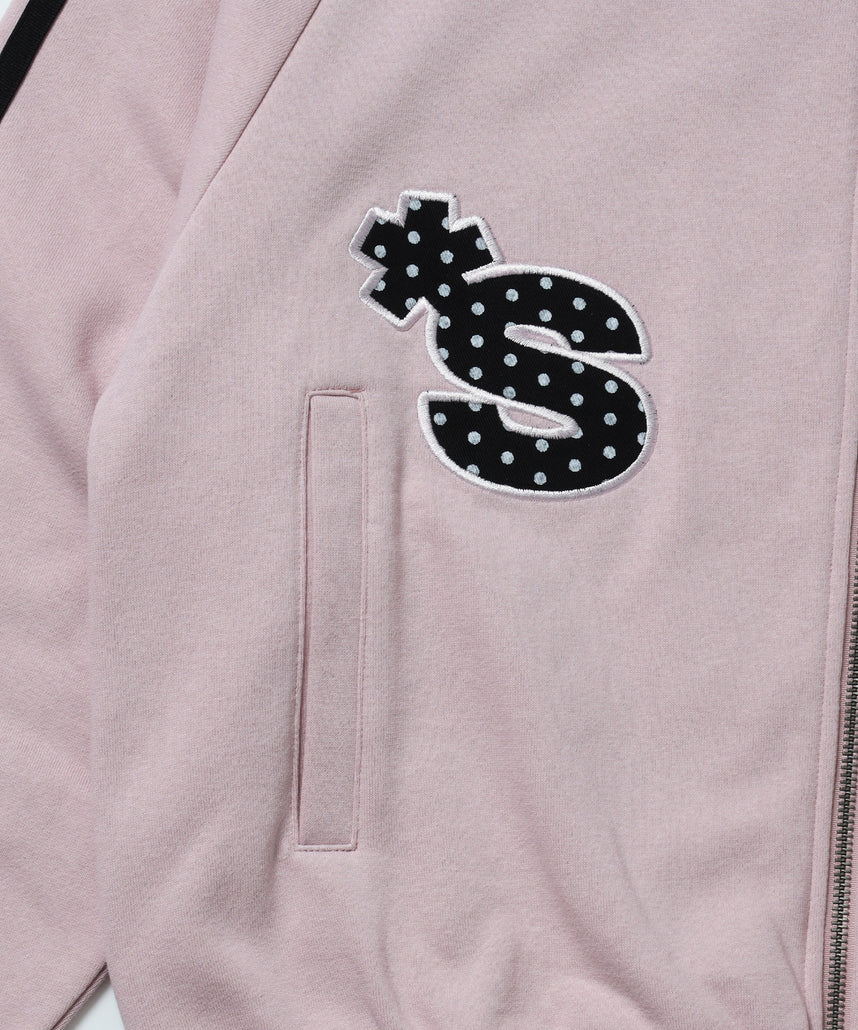 ※WEB限定 / ユニコーンワッペン刺繍トラックジャケット / sqnzU horse track jkt ピンク