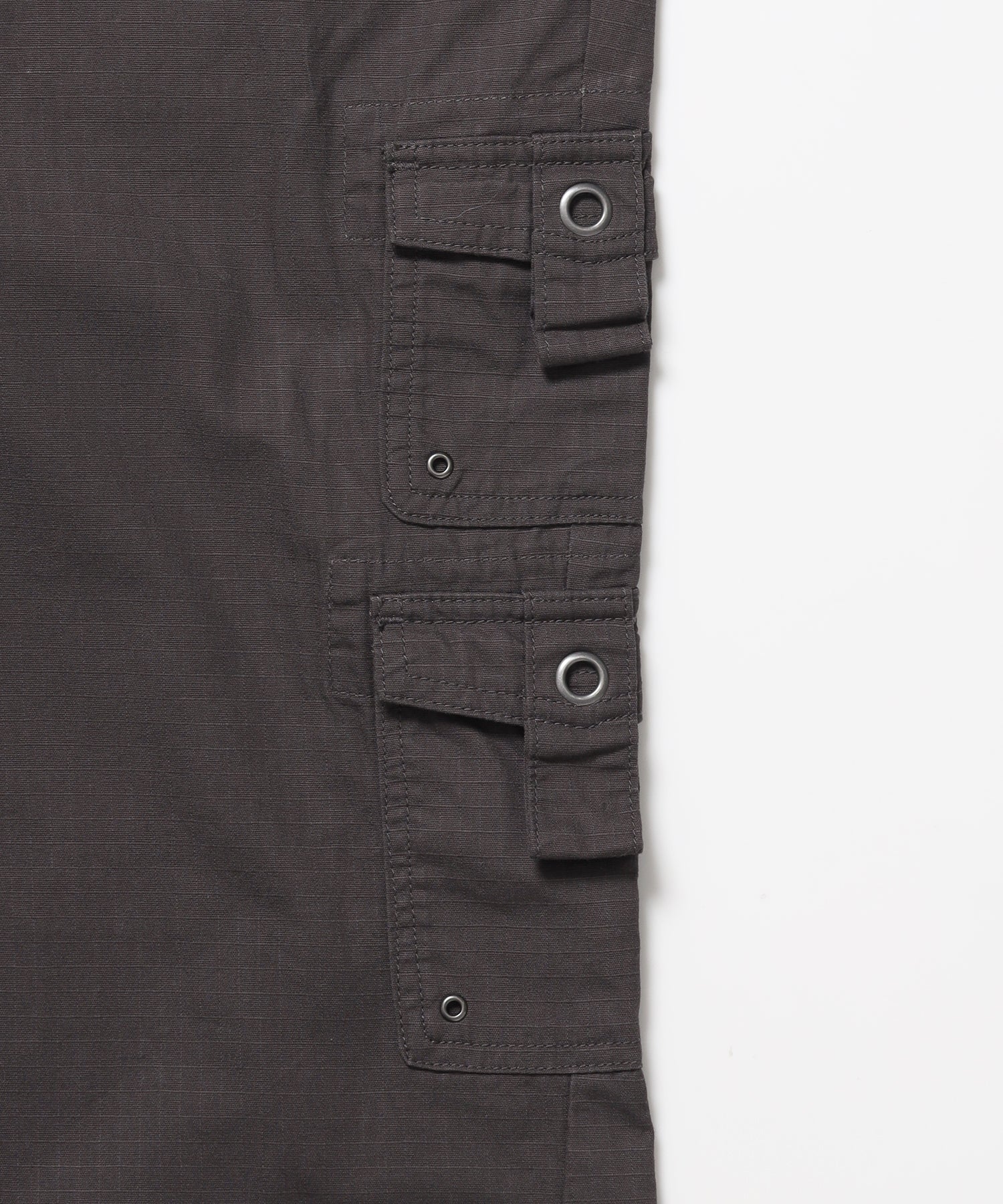 ※WEB限定 / レディースフレアカーゴパンツ / sqnz eyelet low-rise pants ブラウン