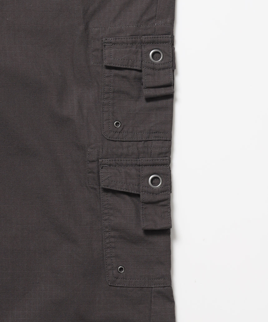 ※WEB限定 / レディースフレアカーゴパンツ / sqnz eyelet low-rise pants ブラウン