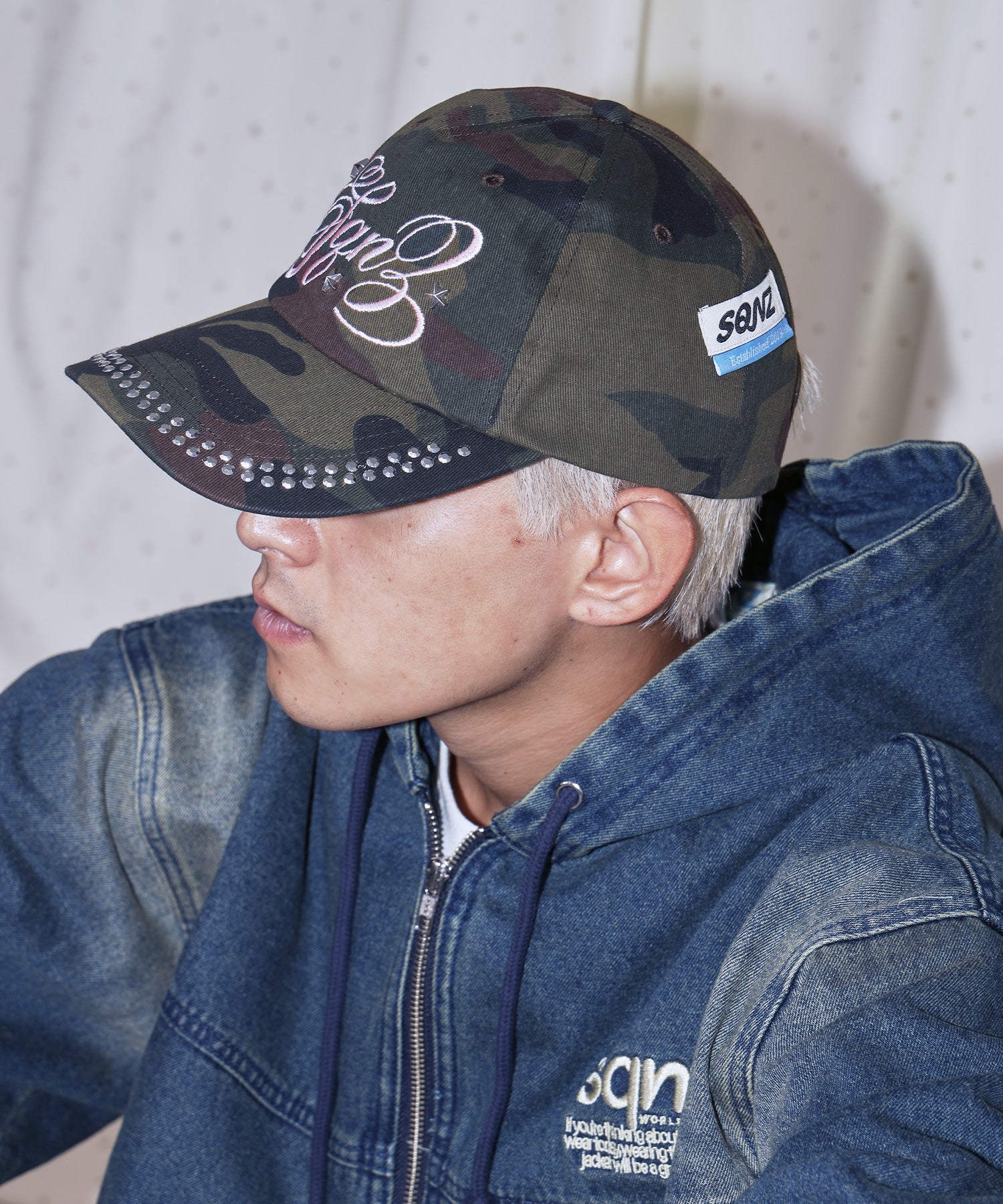 sqnz studs cap / キャップ 帽子 スタッズ 刺繍 柄81