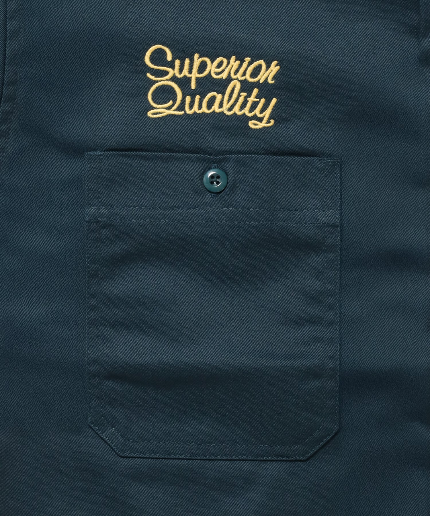 RACER S/S WORK SHIRT / 半袖 シャツ ワーク レギュラーカラー ボックスシルエット ダークグリーン