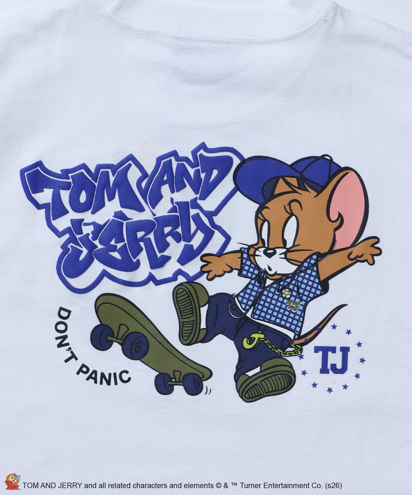 TJ SKATE BOARD TEE / トムとジェリー Tシャツ 半袖 クルーネック プリント オーバーサイズ ホワイト