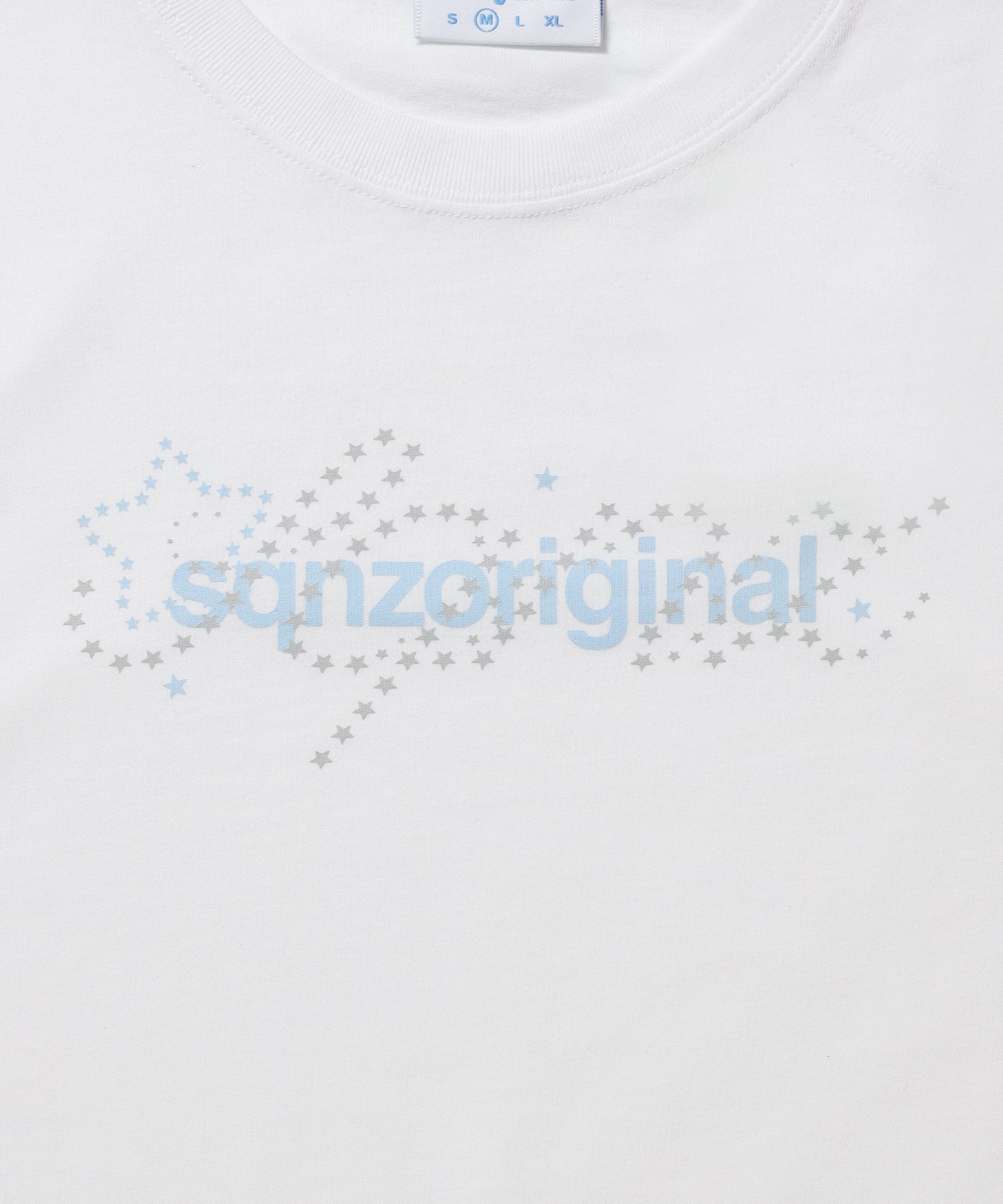 ※WEB限定 / ユニセックス / 星モチーフ半袖Tシャツ / sqnz star new logo tee / ホワイト