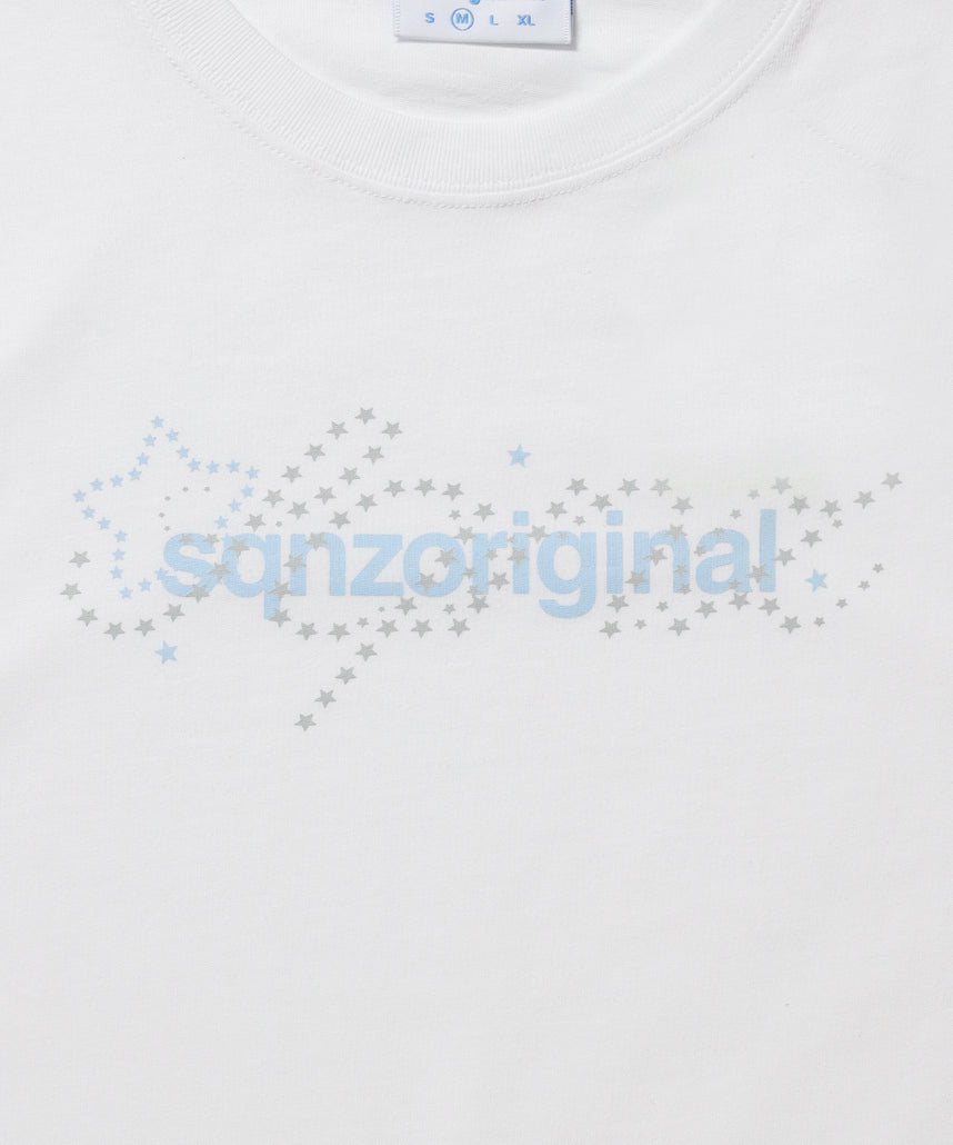 ※WEB限定 / ユニセックス / 星モチーフ半袖Tシャツ / sqnz star new logo tee / ホワイト