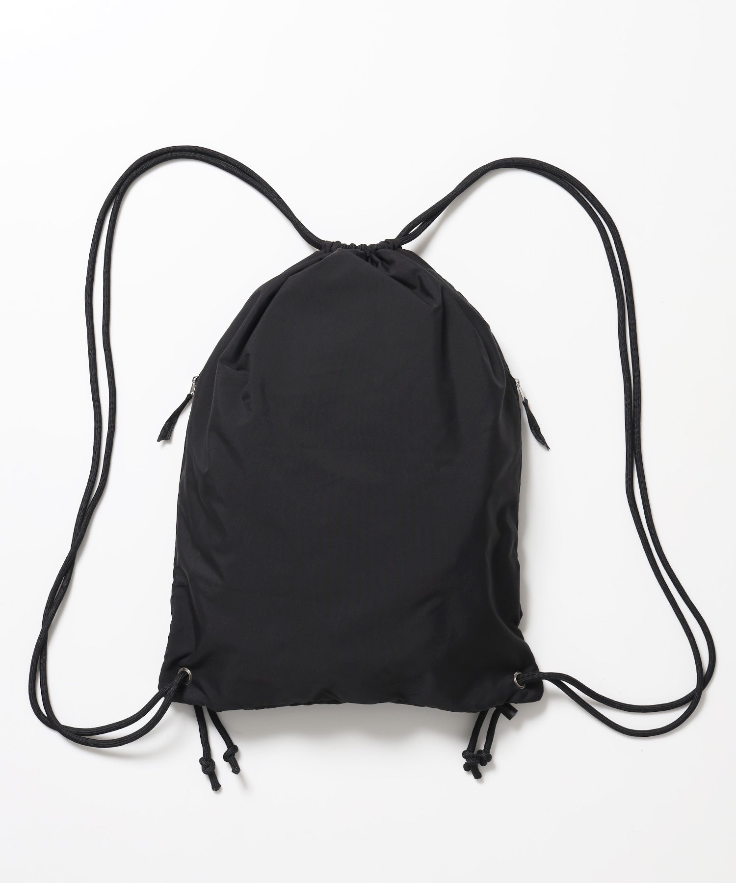 ≪予約商品≫※WEB限定 / 2WAY仕様 /チェックジップナップサック /sqnz zip knapsack ブラック